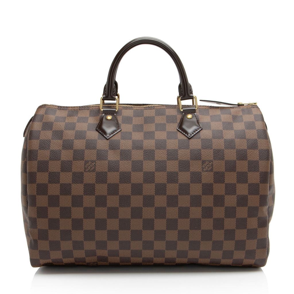 Louis Vuitton Damier Ebene Speedy 35 Satchel