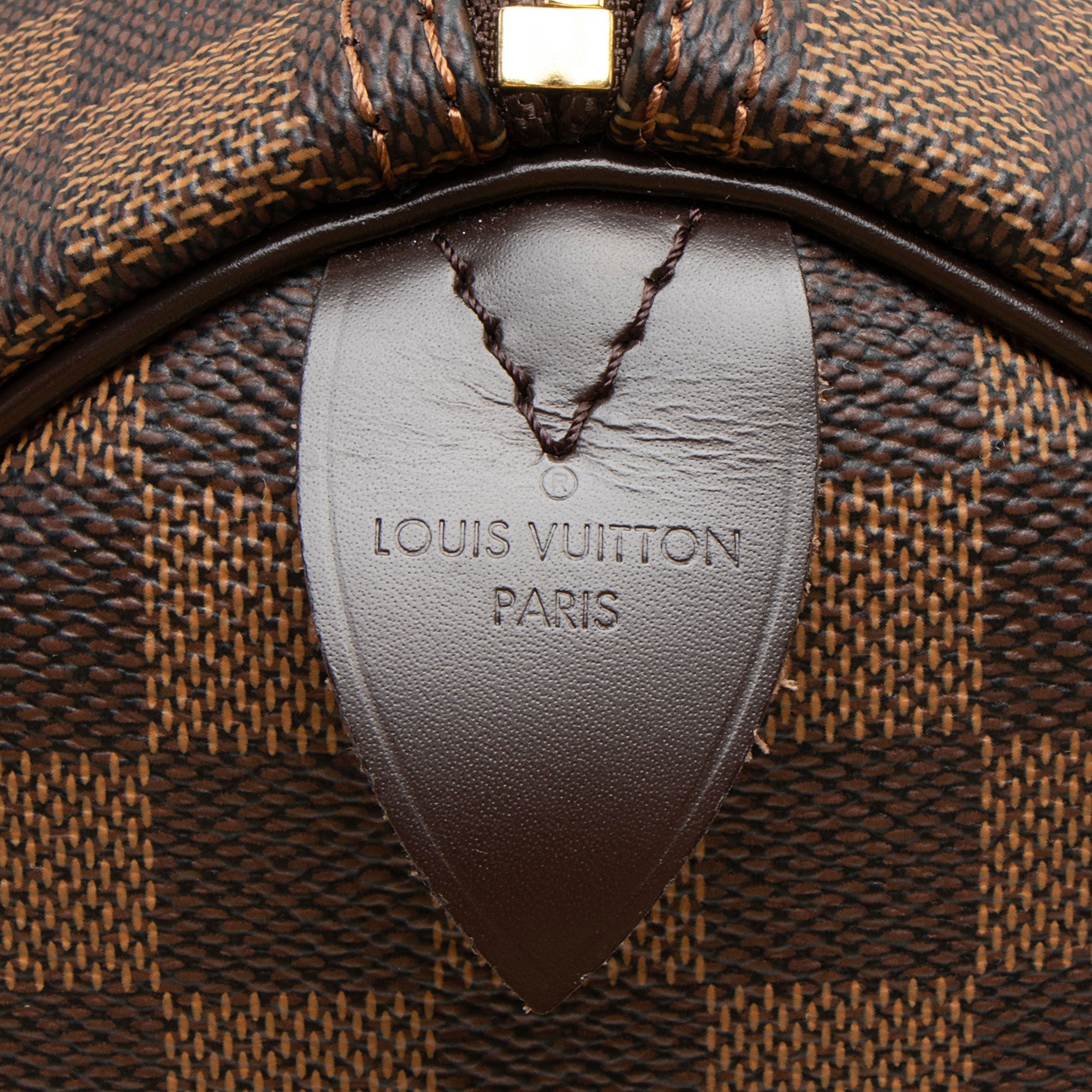 Louis Vuitton Damier Ebene Speedy 35 Satchel