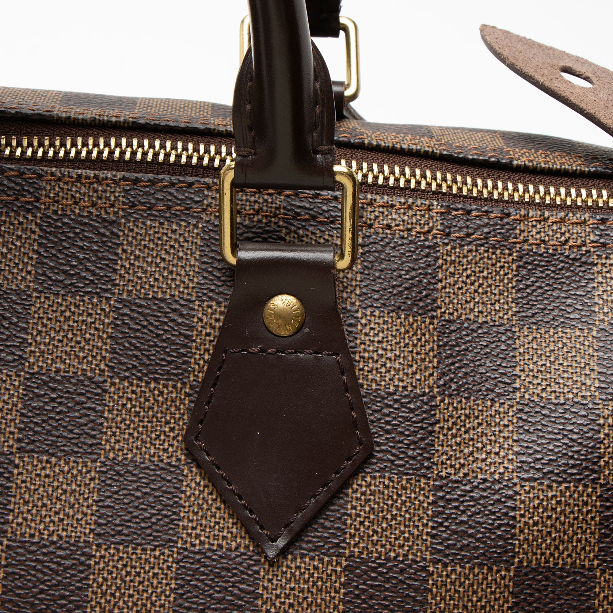 Louis Vuitton Damier Ebene Speedy 35 Satchel