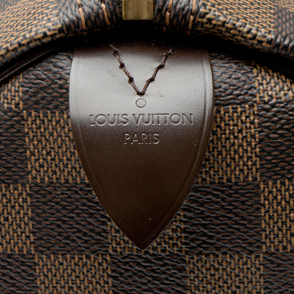 Louis Vuitton Damier Ebene Speedy 35 Satchel