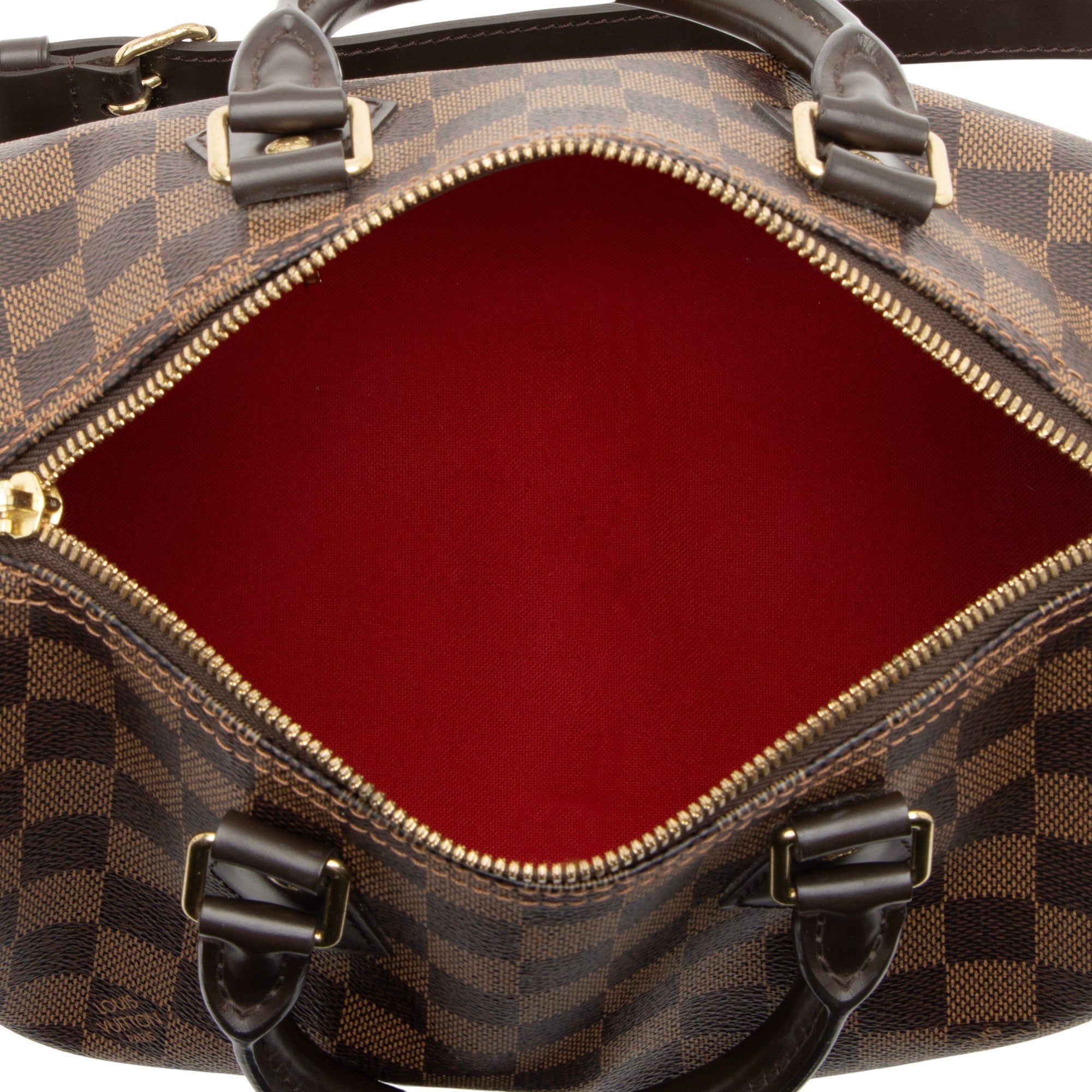 Louis Vuitton Damier Ebene Speedy Bandouliere 25 Satchel