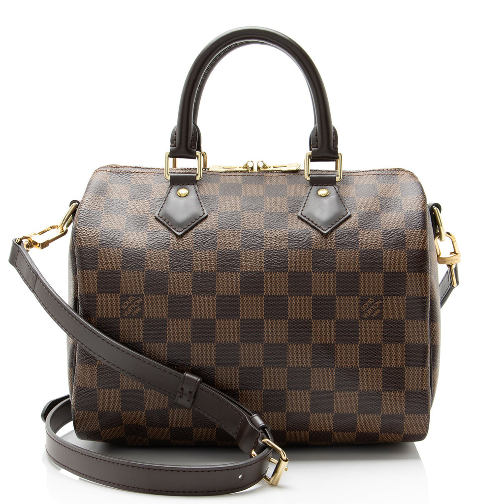 Louis Vuitton Damier Ebene Speedy Bandouliere 25 Satchel