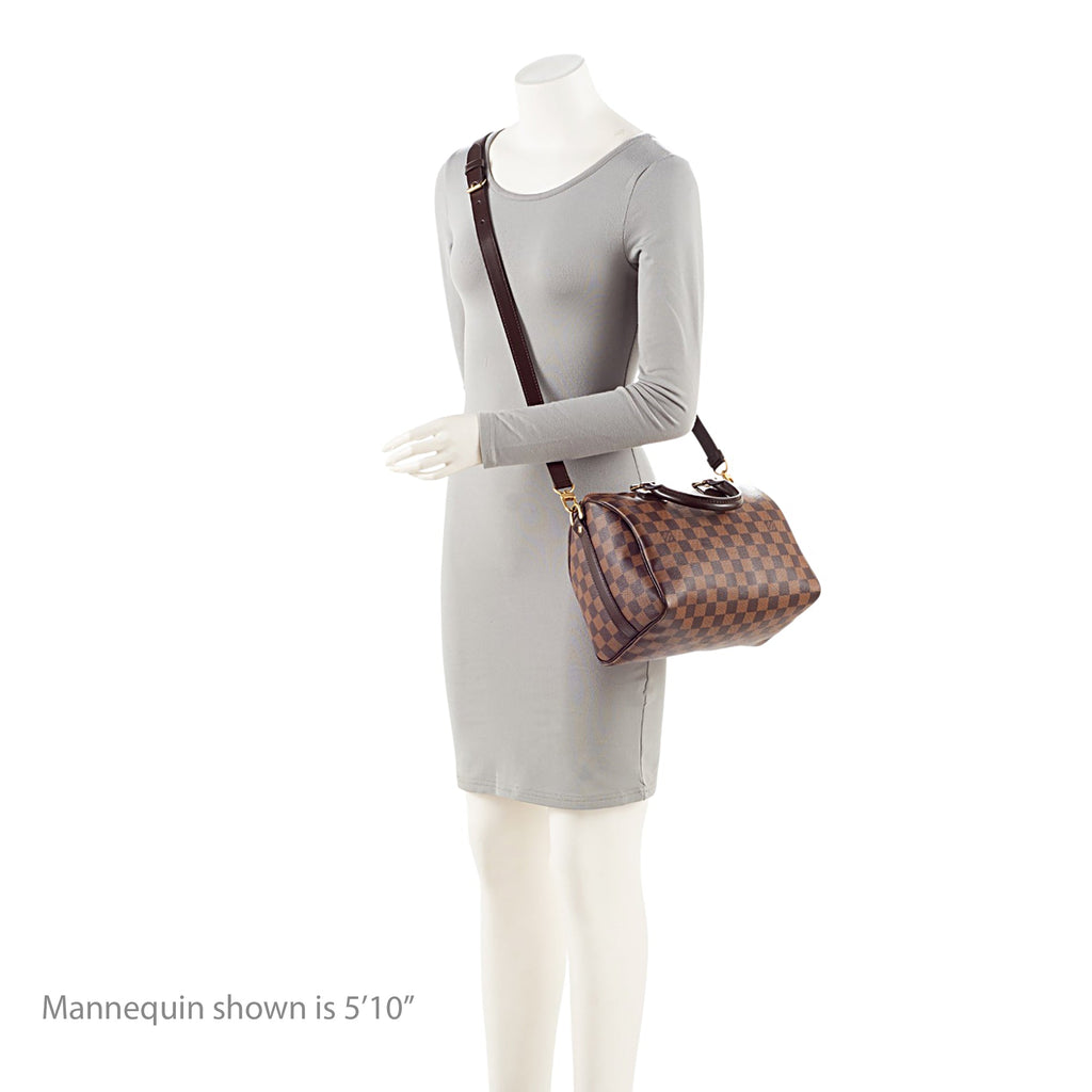 Louis Vuitton Damier Ebene Speedy Bandouliere 25 Satchel