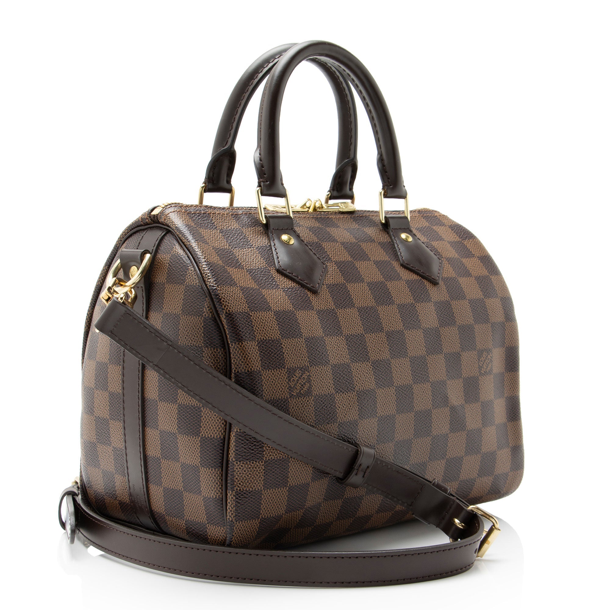 Louis Vuitton Damier Ebene Speedy Bandouliere 25 Satchel