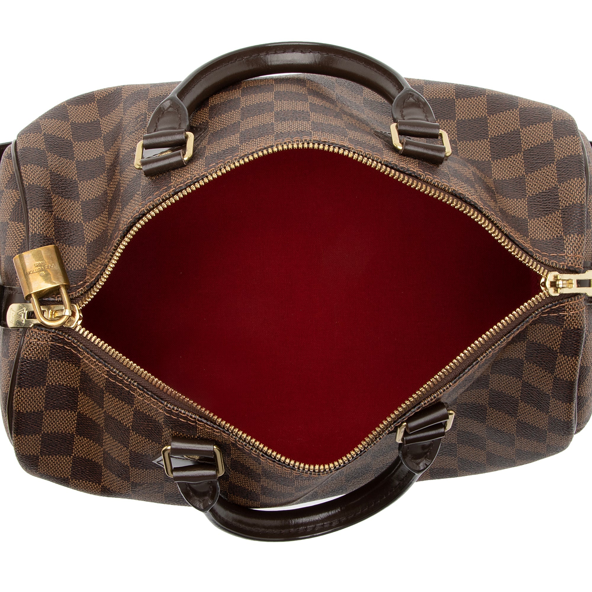 Louis Vuitton Damier Ebene Speedy Bandouliere 30 Satchel (SHF-XEgoqX)
