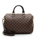 Louis Vuitton Damier Ebene Speedy Bandouliere 30 Satchel (SHF-jMwGuO)
