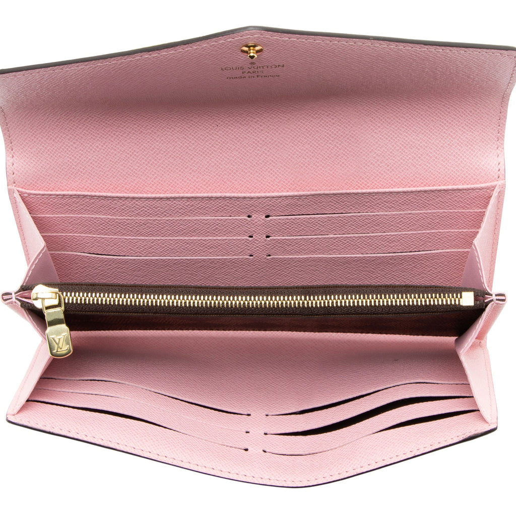 Louis Vuitton Damier Ebene Studded Sarah Wallet