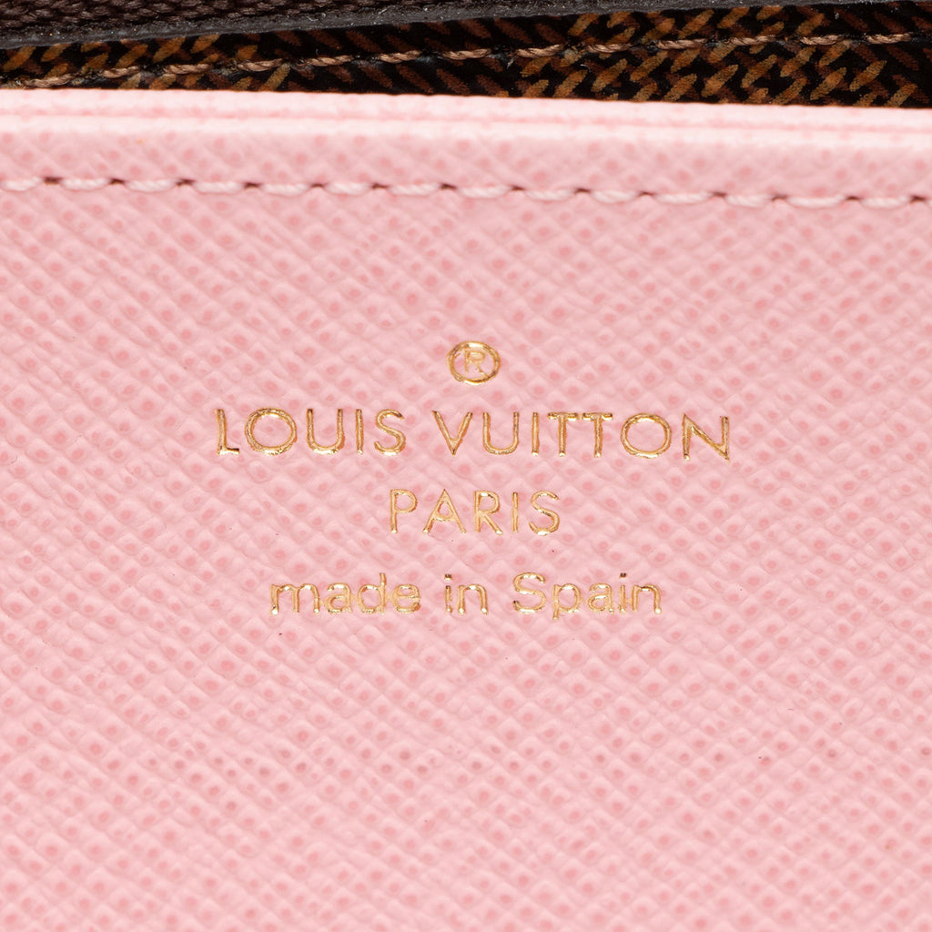 Louis Vuitton Damier Ebene Studded Zippy Wallet