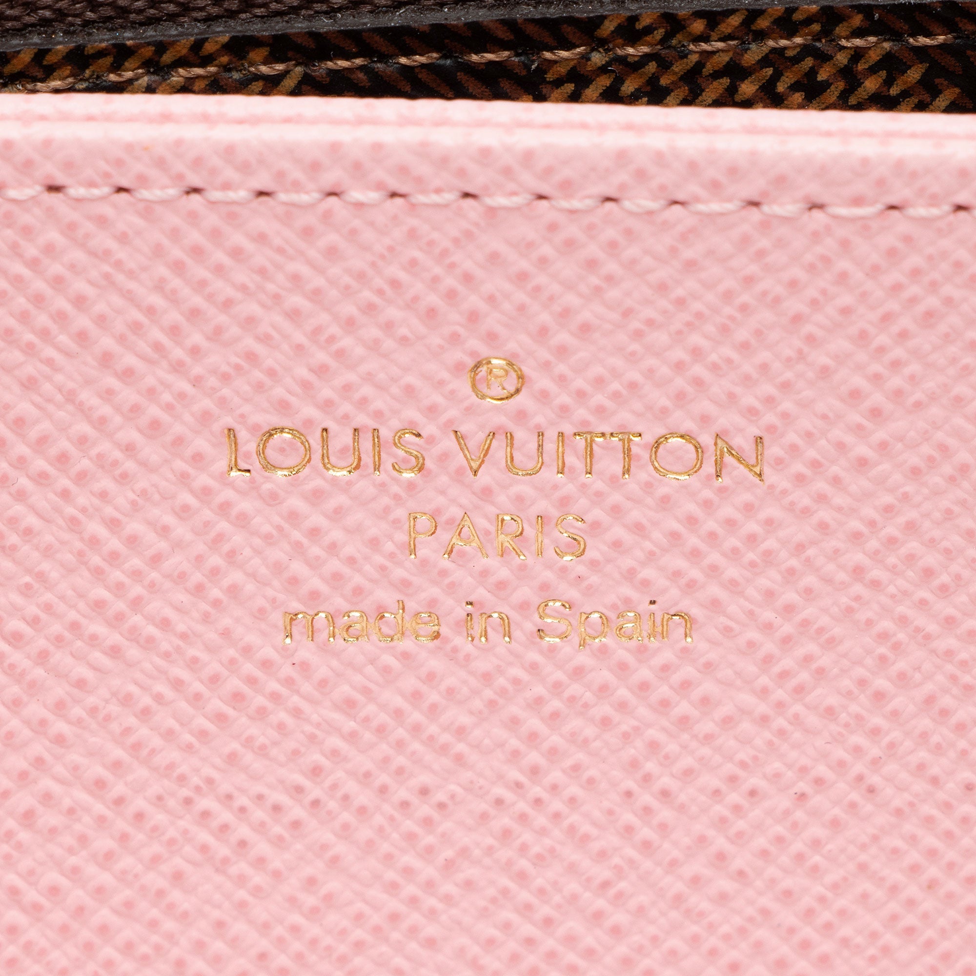 Louis Vuitton Damier Ebene Studded Zippy Wallet