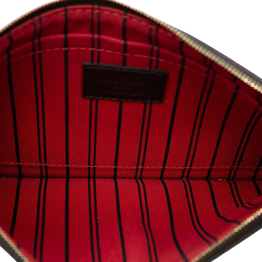 Louis Vuitton Damier Ebene Travel Patches Neverfull MM Pouch