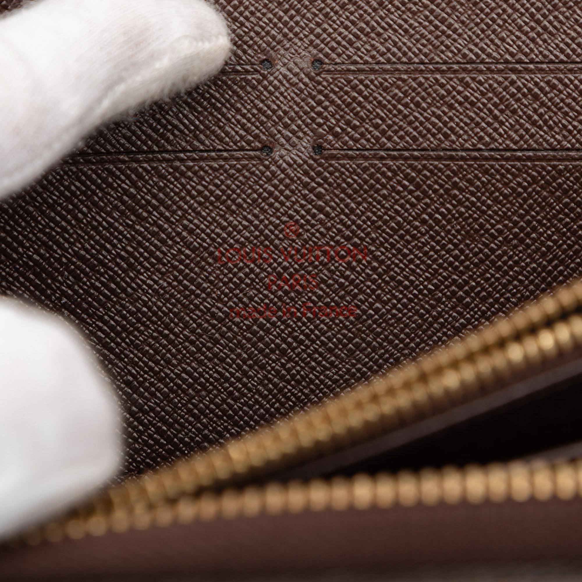 Louis Vuitton Damier Ebene Zippy Long Wallet