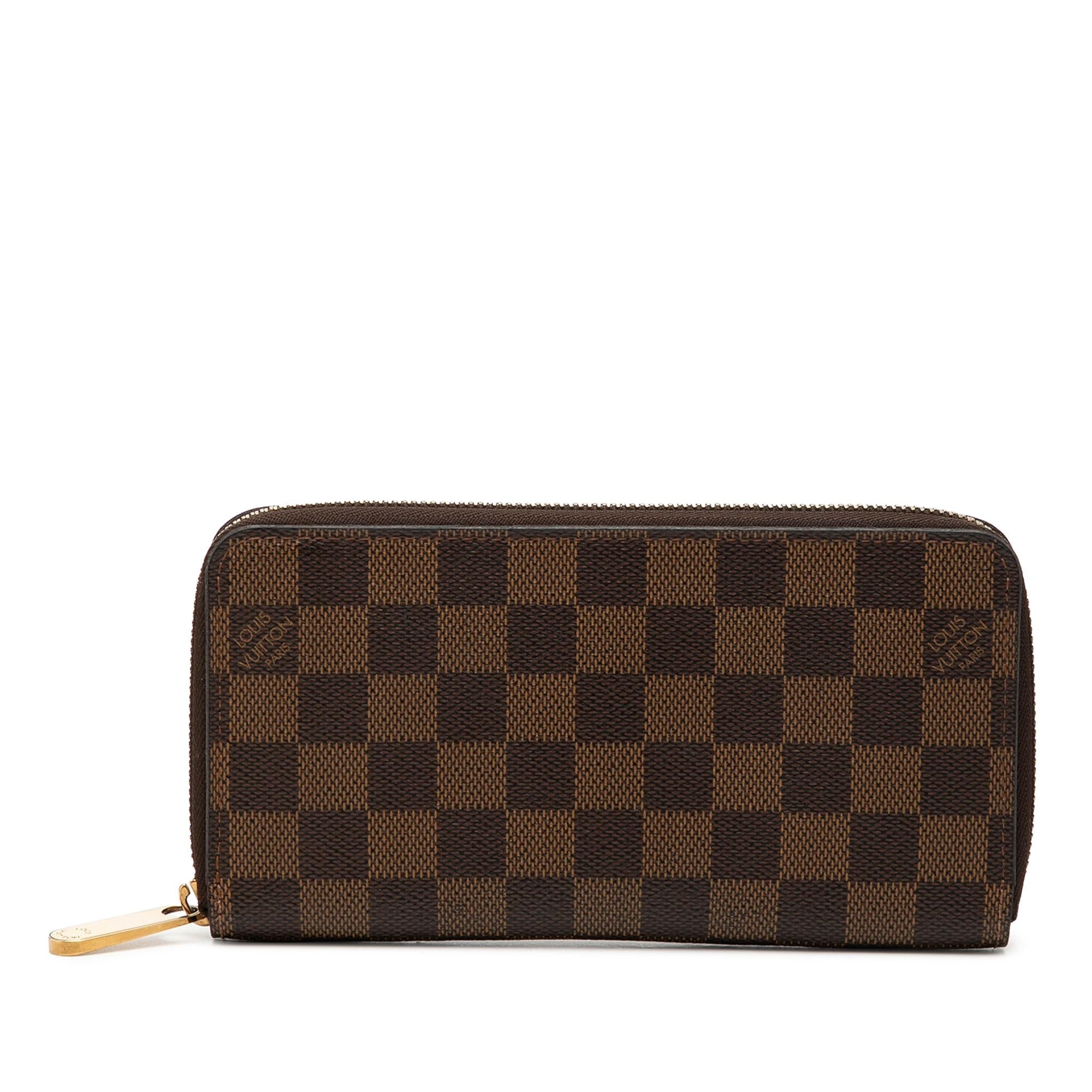 Louis Vuitton Damier Ebene Zippy Long Wallet