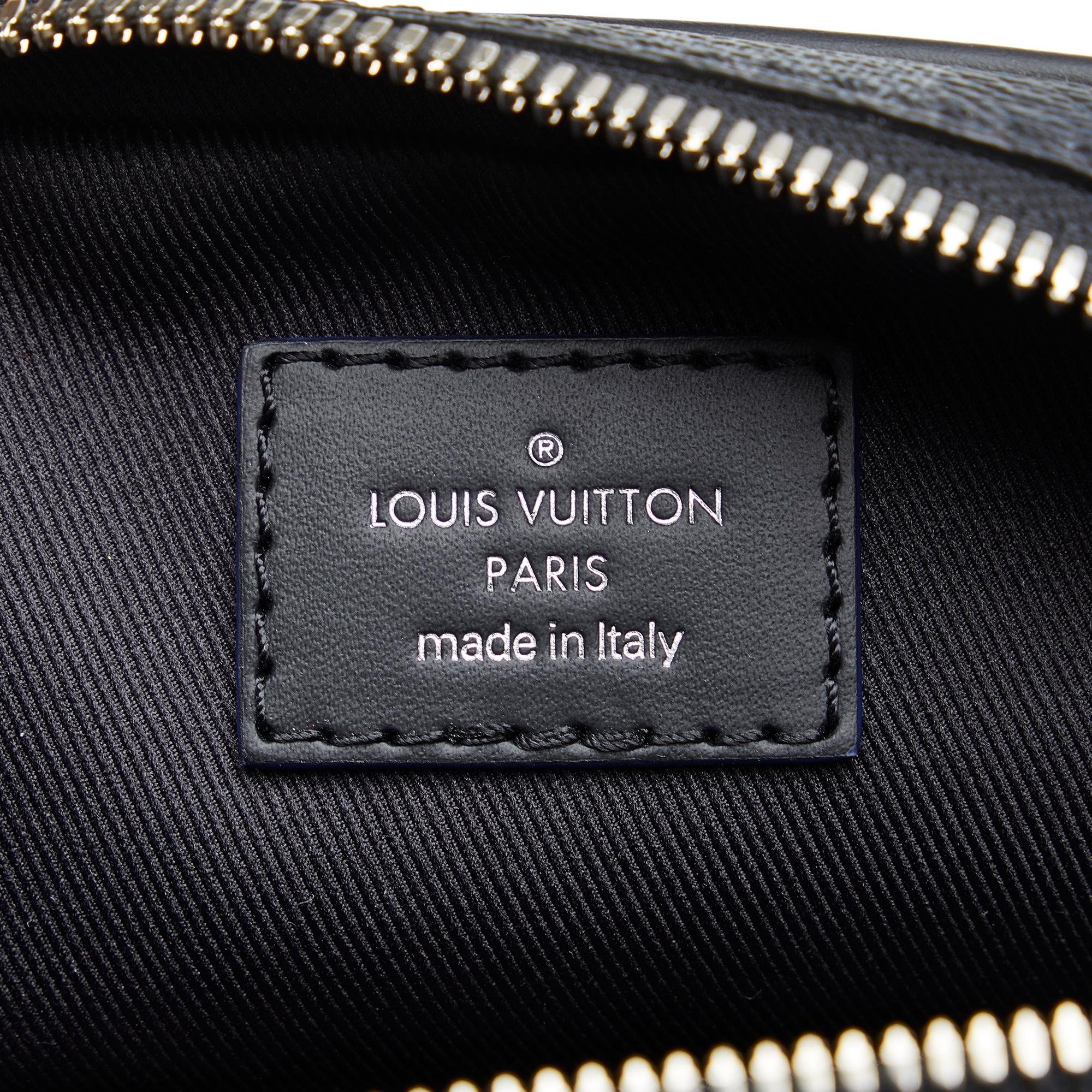 Louis Vuitton Damier Graphite Renaissance Map Danube Slim PM