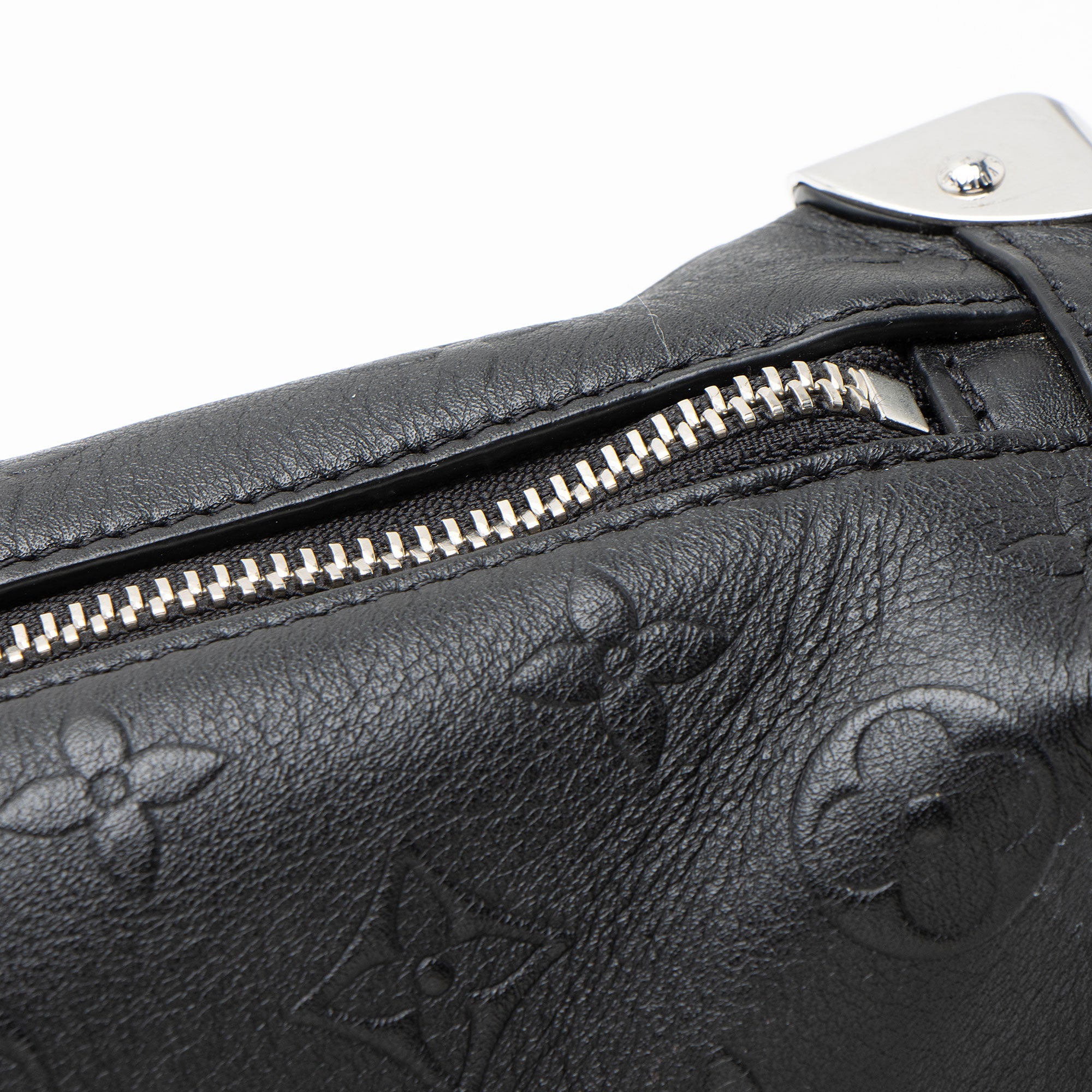 Louis Vuitton Debossed Calfskin Monogram Side Trunk PM Shoulder Bag