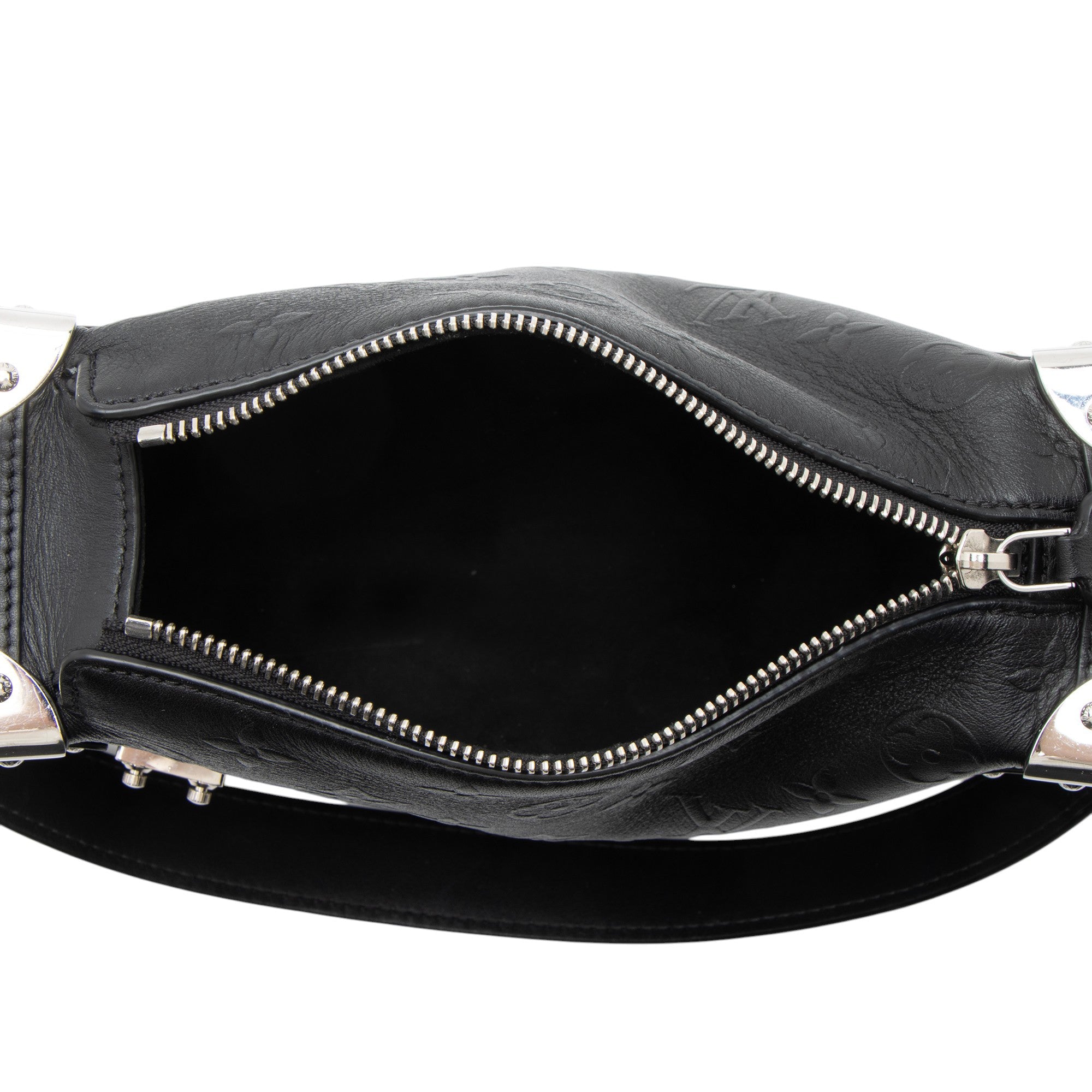 Louis Vuitton Debossed Calfskin Monogram Side Trunk PM Shoulder Bag