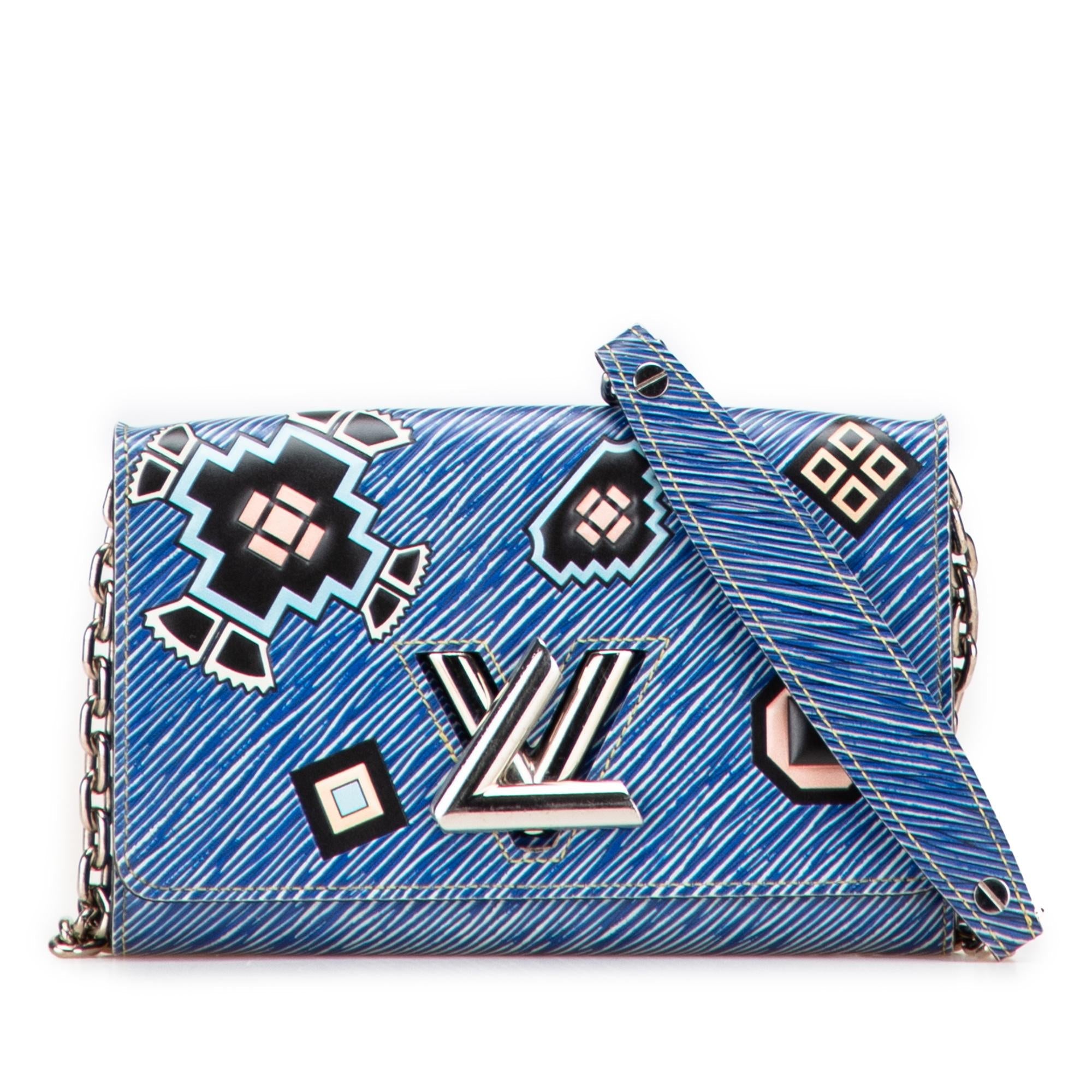 Louis Vuitton Epi Denim Twist Azteque Wallet on Chain