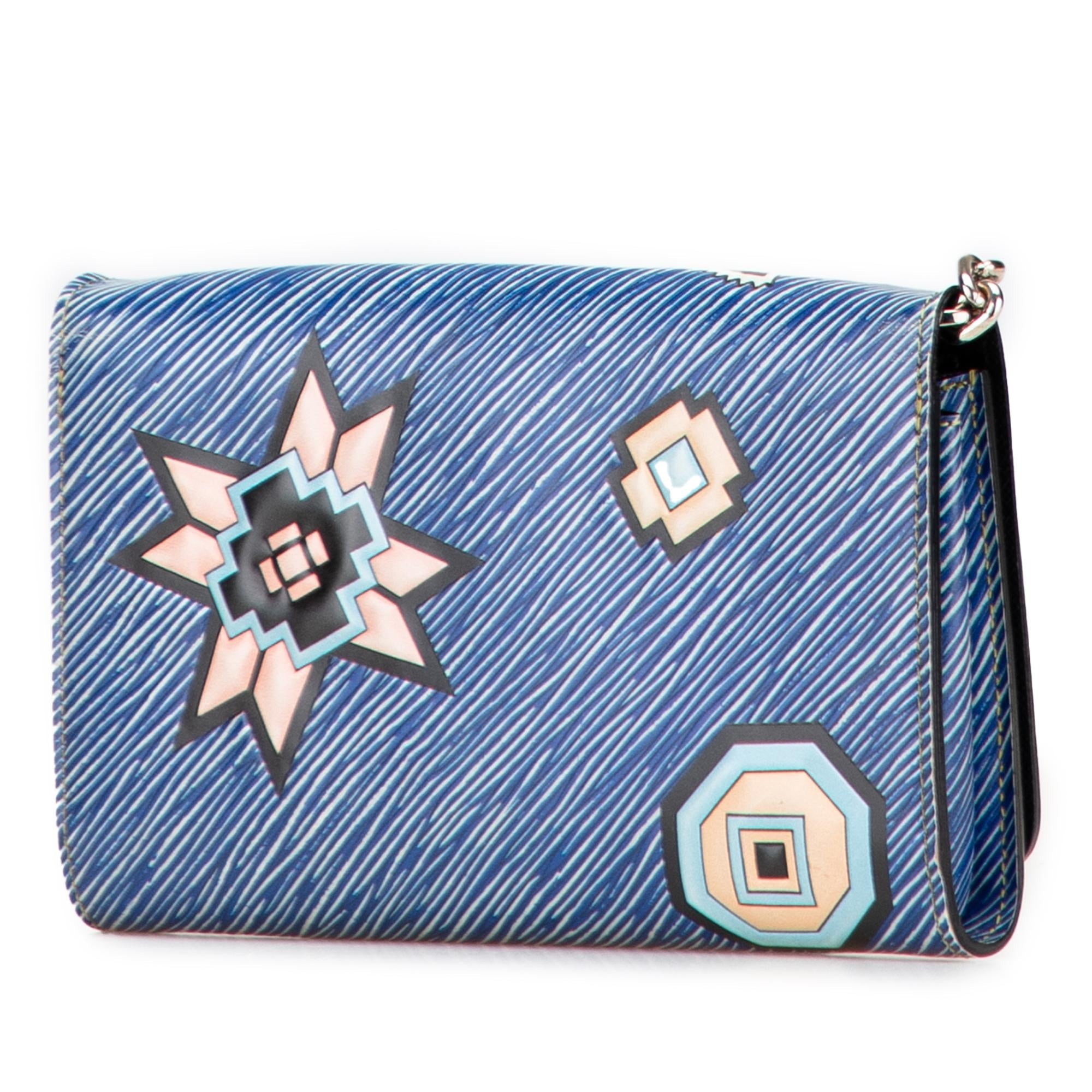 Louis Vuitton Epi Denim Twist Azteque Wallet on Chain