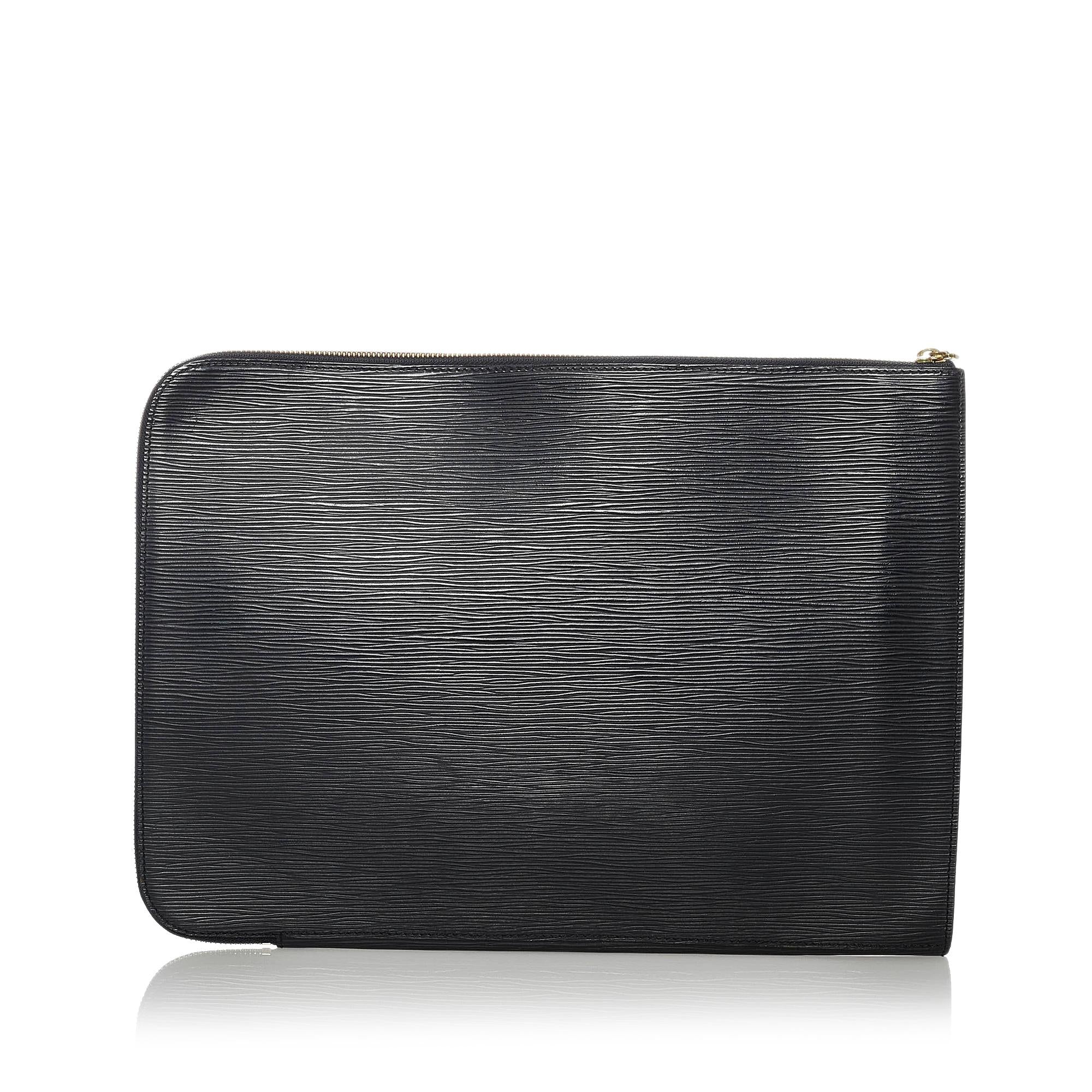Louis Vuitton Epi Document Case Clutch Bag (SHG-29440)