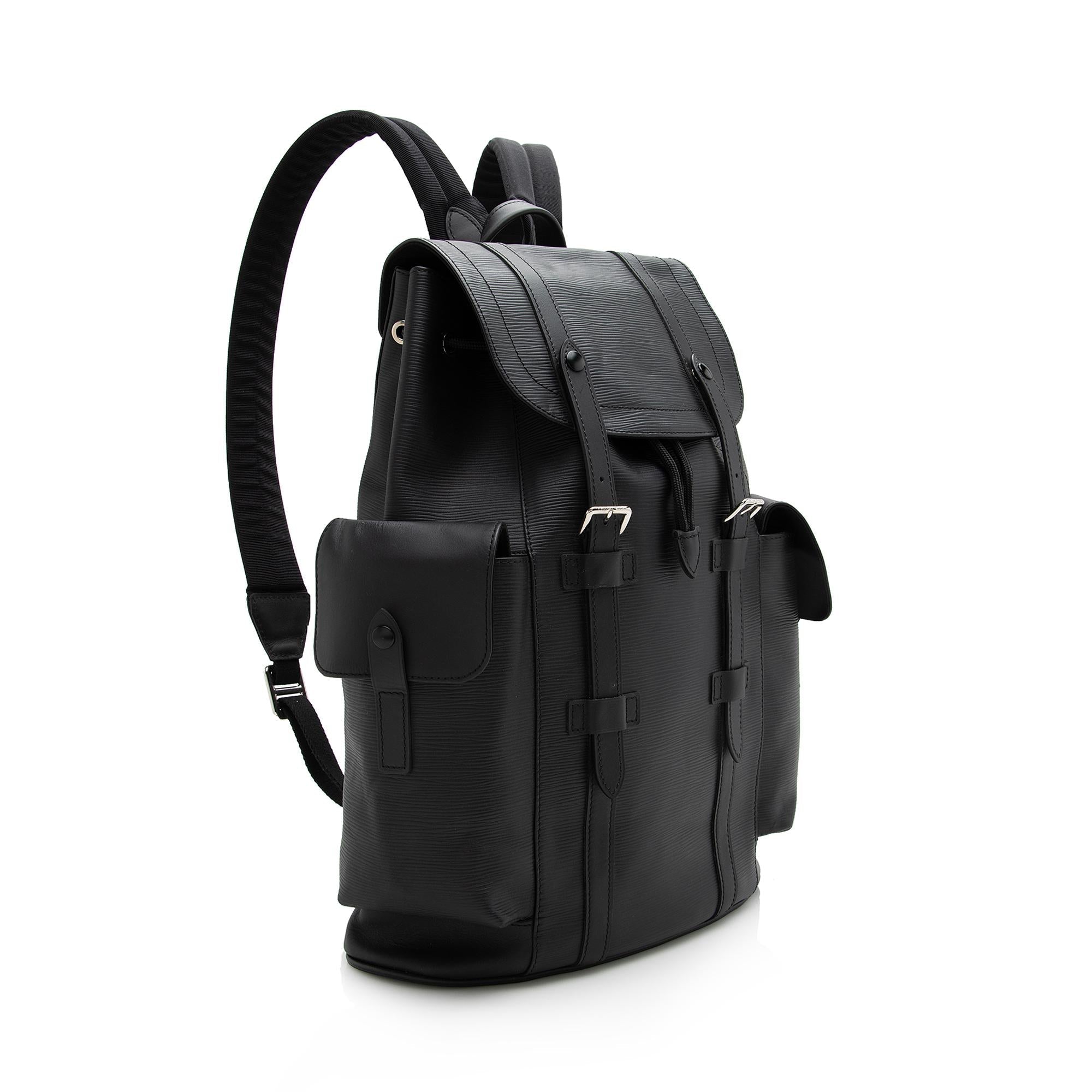 Louis Vuitton Epi Leather Christopher PM Backpack (SHF-22670)