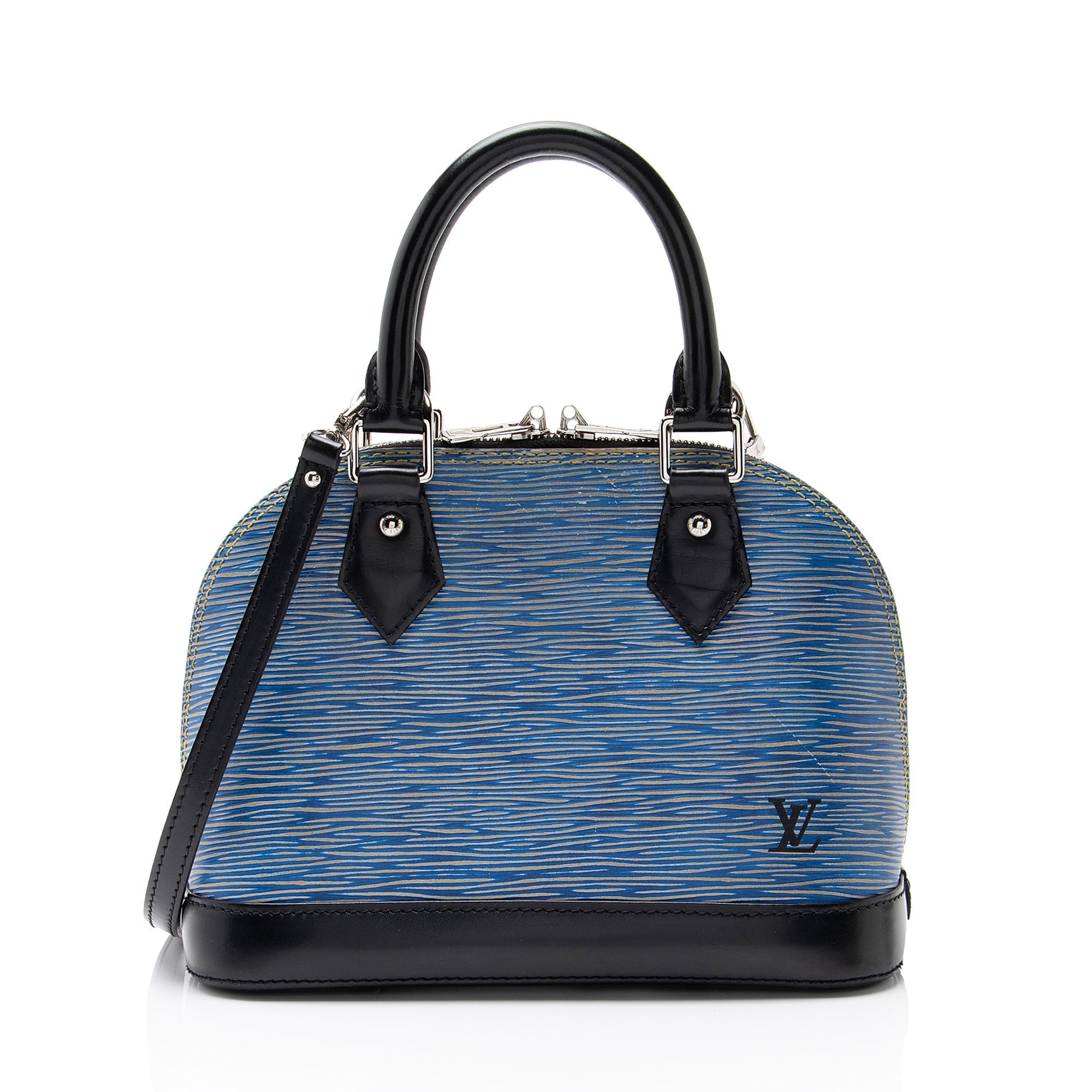 Louis Vuitton Epi Leather Denim Alma BB Satchel