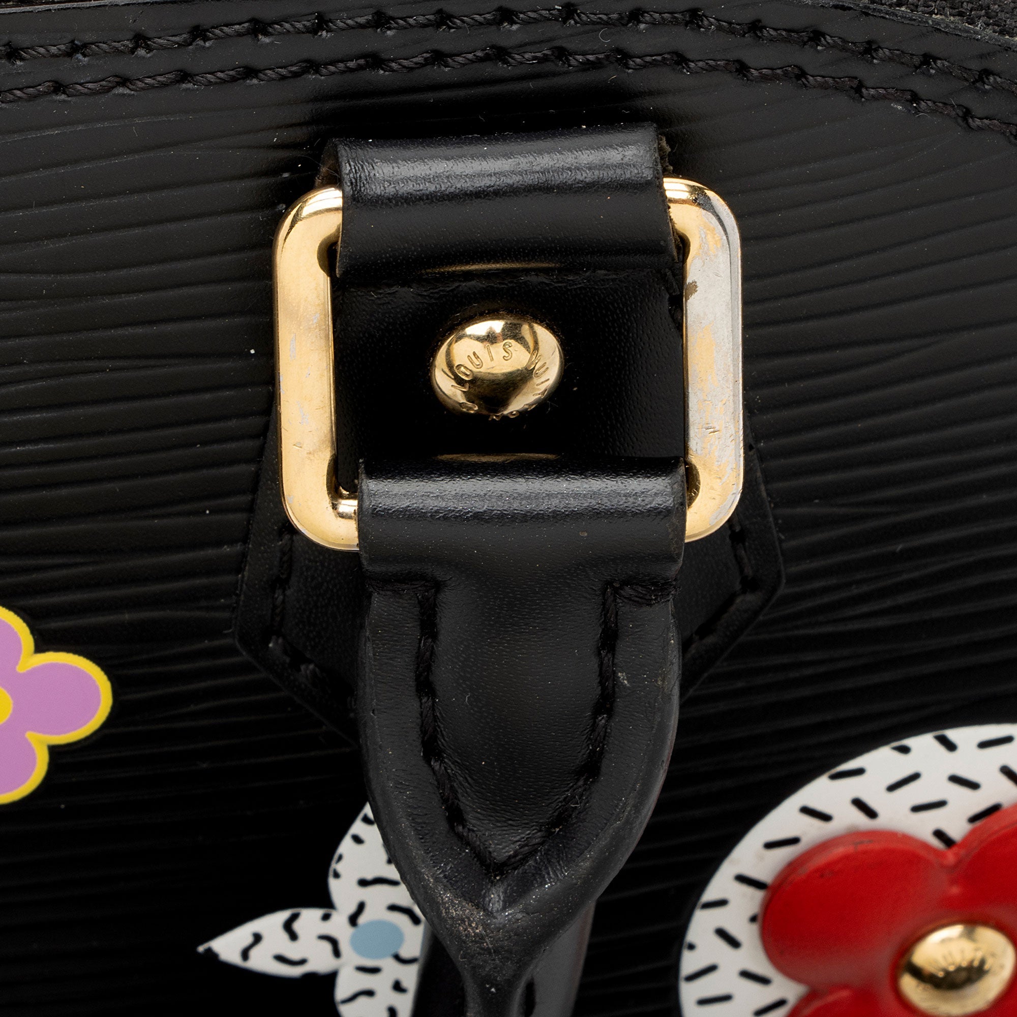 Louis Vuitton Epi Leather Flower Alma BB Satchel