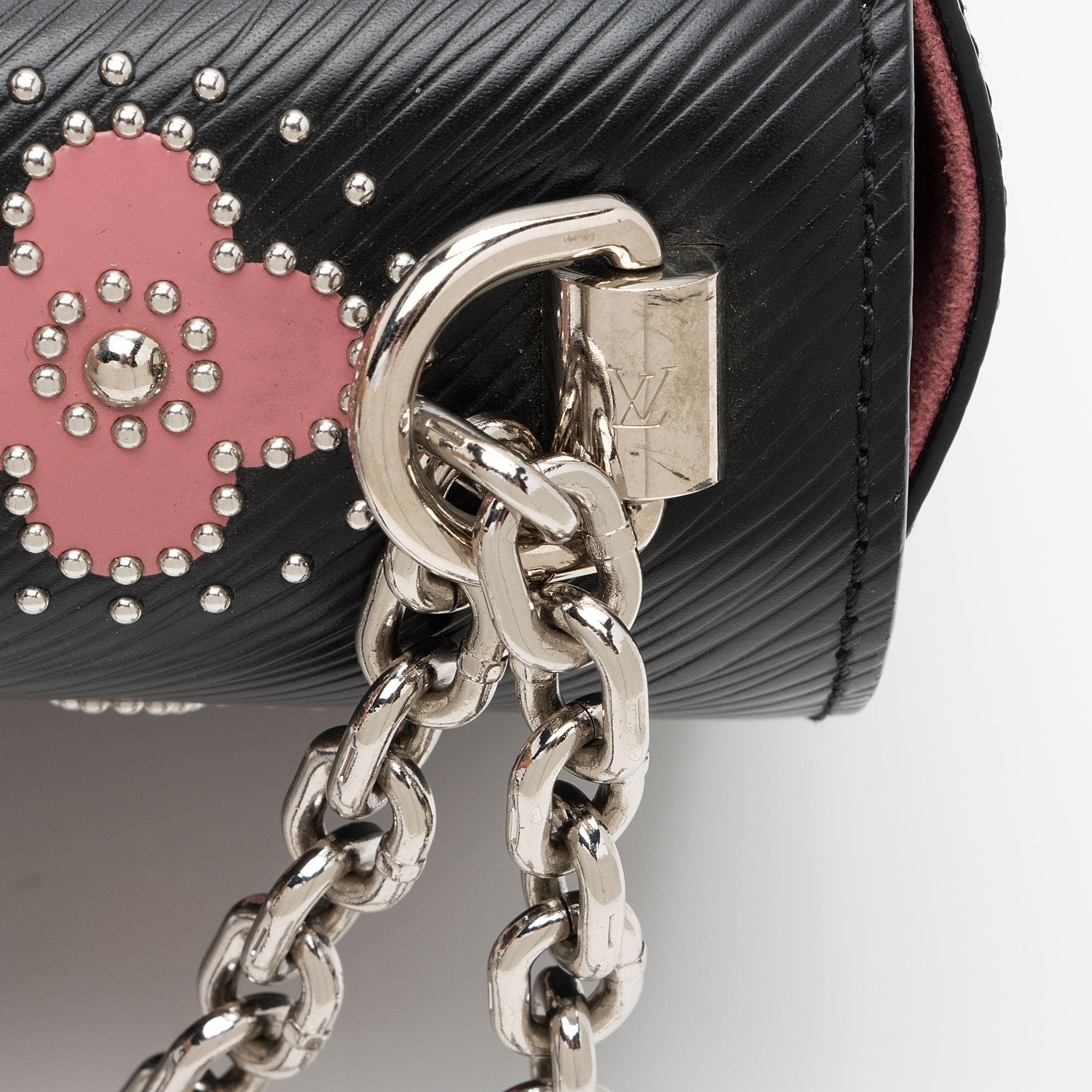 Louis Vuitton Epi Leather Flowers Twist MM Shoulder Bag (SHF-aNDF1B)