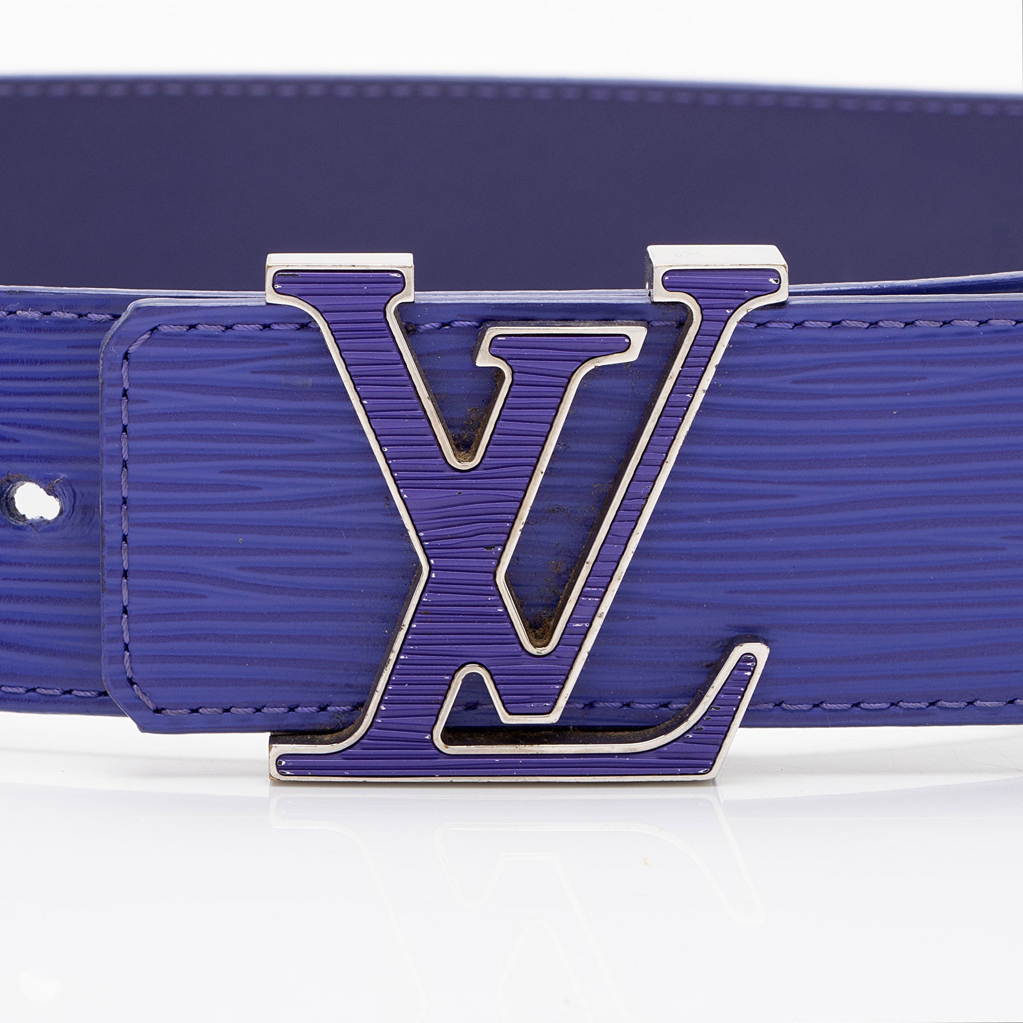 Louis Vuitton Epi Leather LV Initiales 40mm Belt - Size 34 / 85 (SHF-m5X6sB)