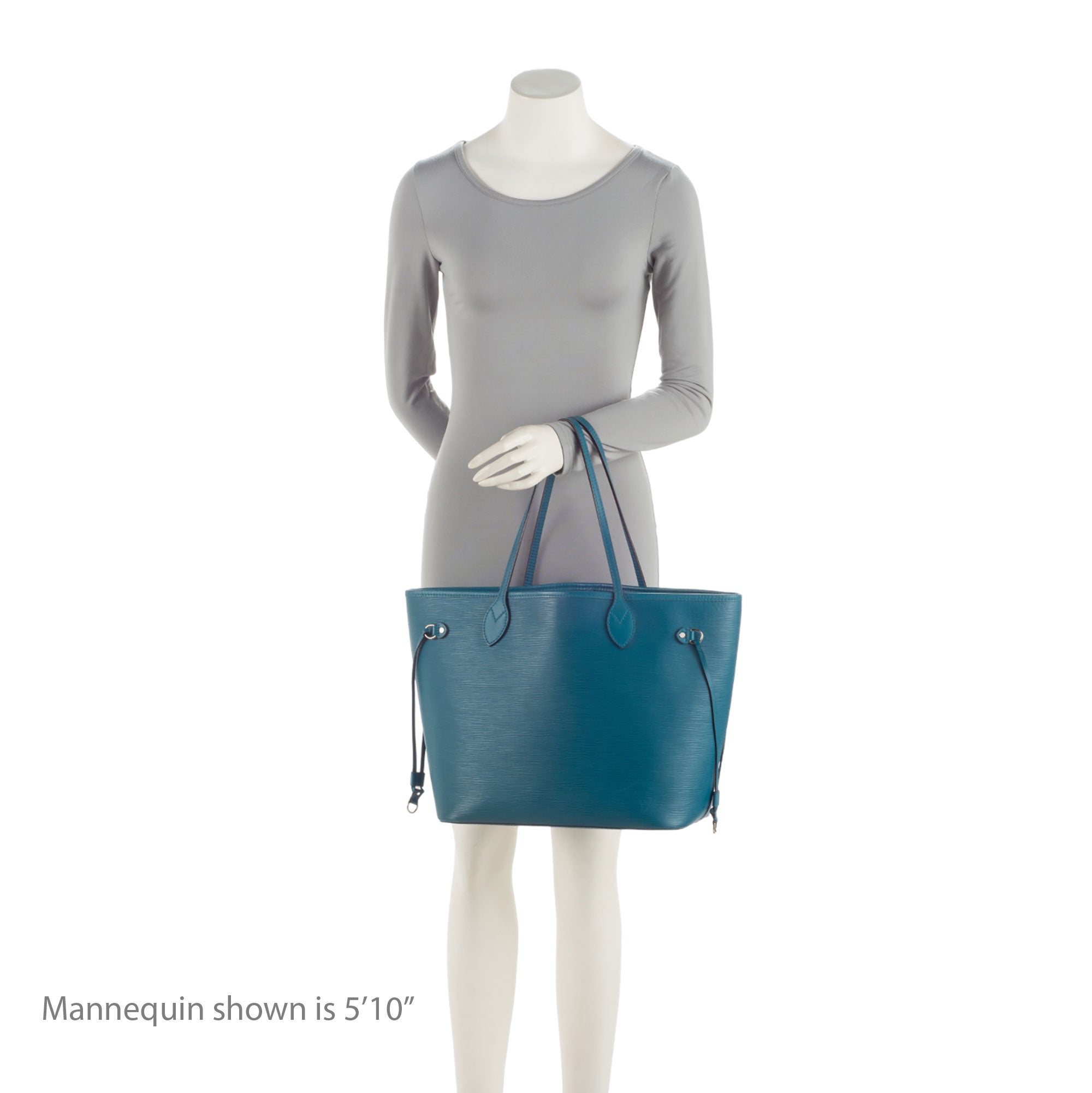 Louis Vuitton Epi Leather Neverfull MM Tote with Pochette (SHF-dJog5s)