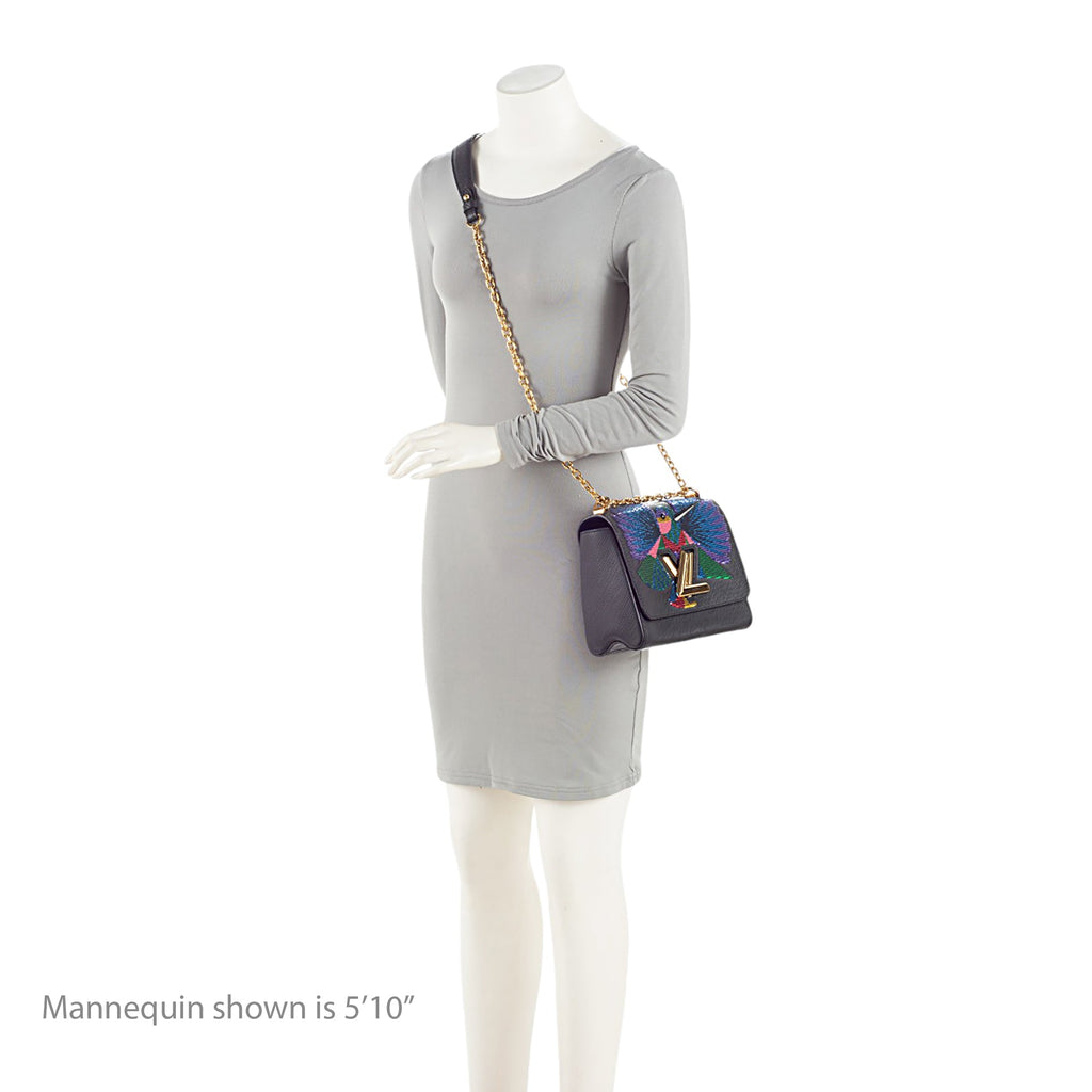 Louis Vuitton Epi Leather Sequin Bird Twist MM Shoulder Bag (SHF-r3Hlp2)