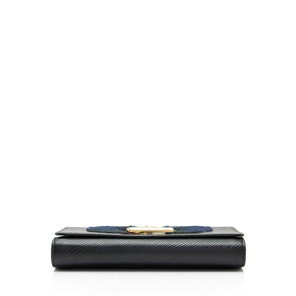 Louis Vuitton Epi Leather Sequin Hummingbird Twist Chain Wallet