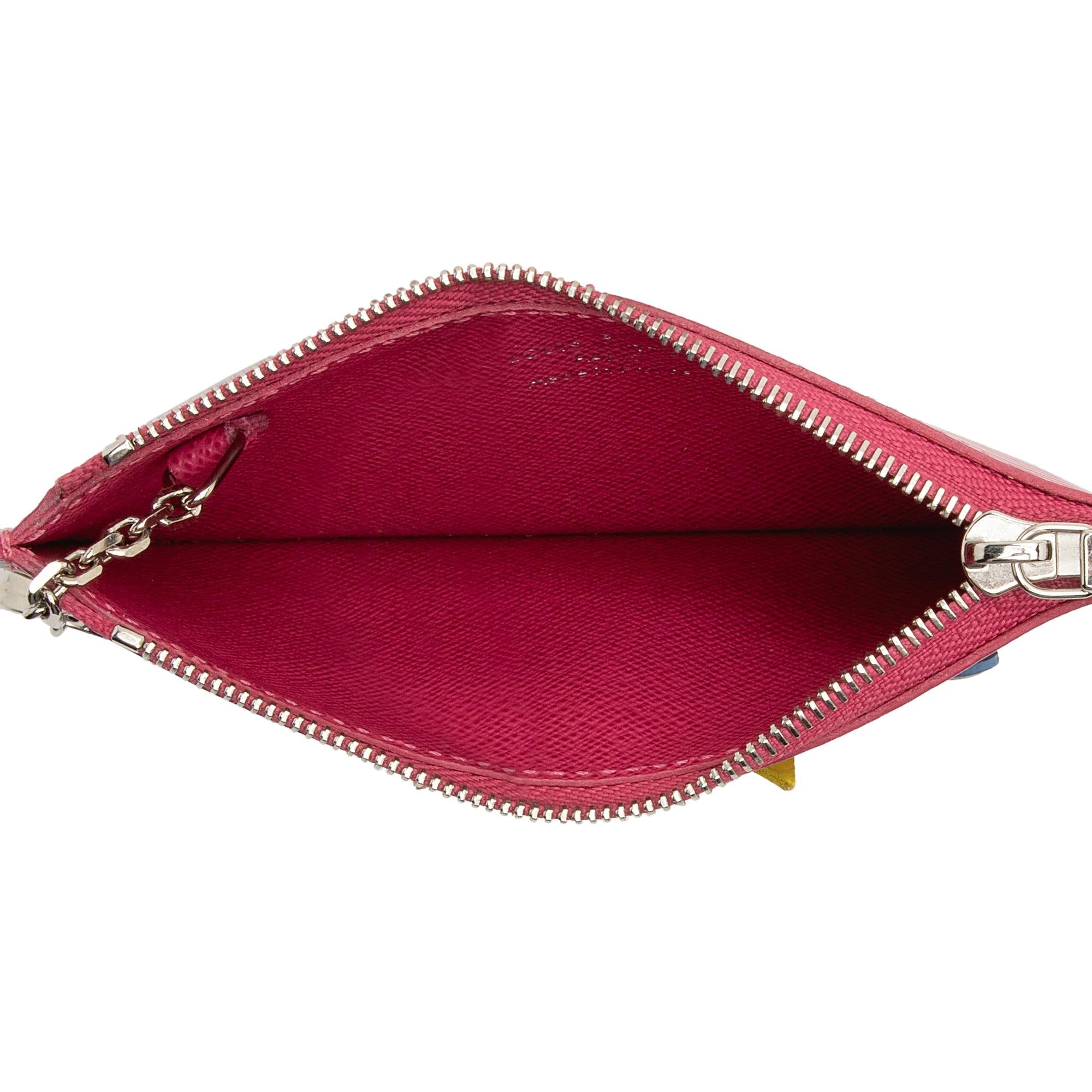 Louis Vuitton Epi Leather Tribal Mask Key Pouch (SHF-22926)