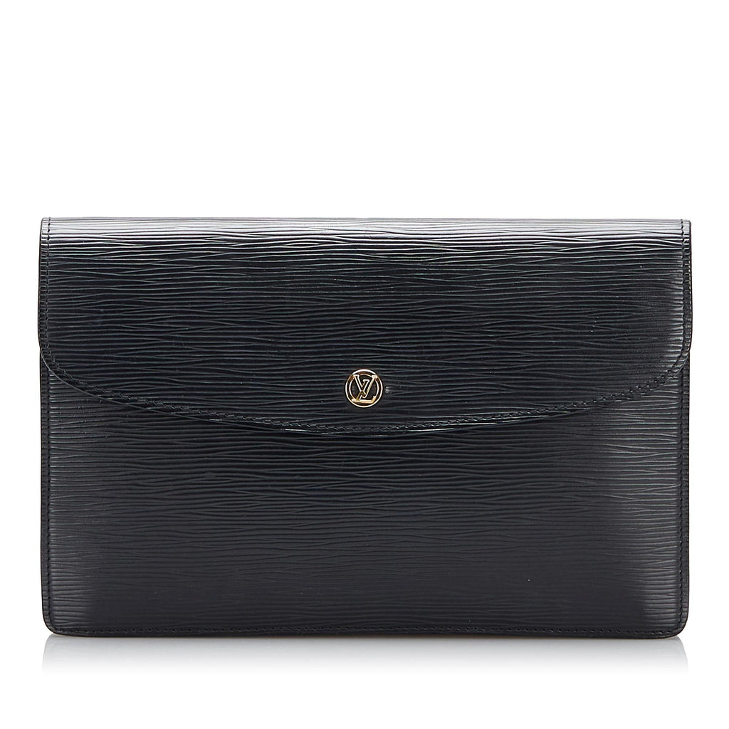 Louis Vuitton Epi Montaigne Clutch (SHG-iTS5fr)