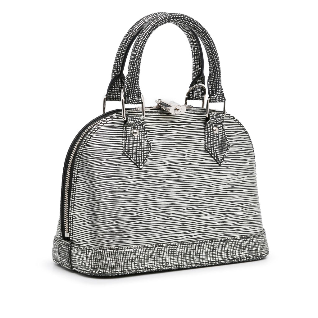 Louis Vuitton Epi Platine Alma BB (SHG-Pg152e)