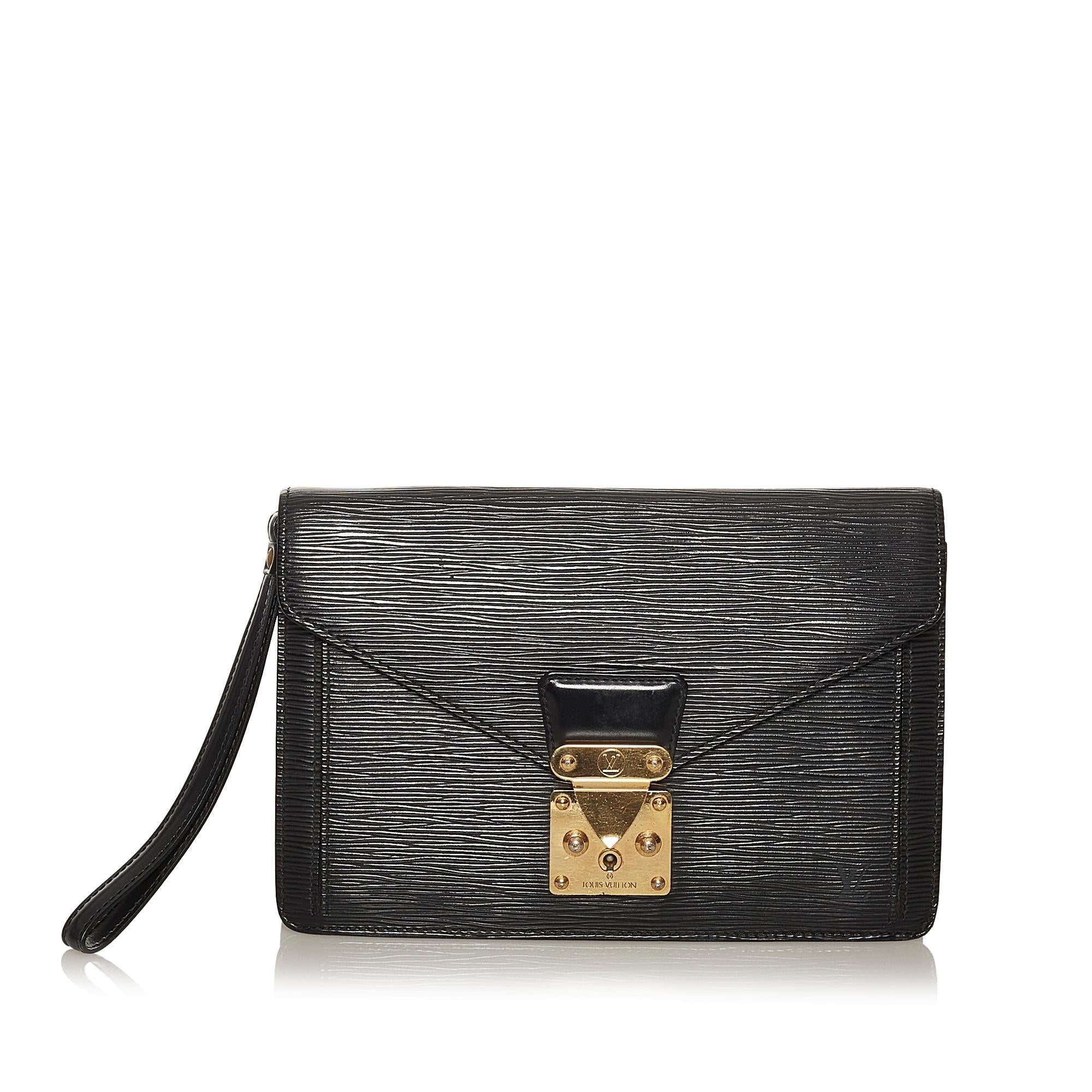 Louis Vuitton Epi Pochette Sellier Dragonne (SHG-28675)