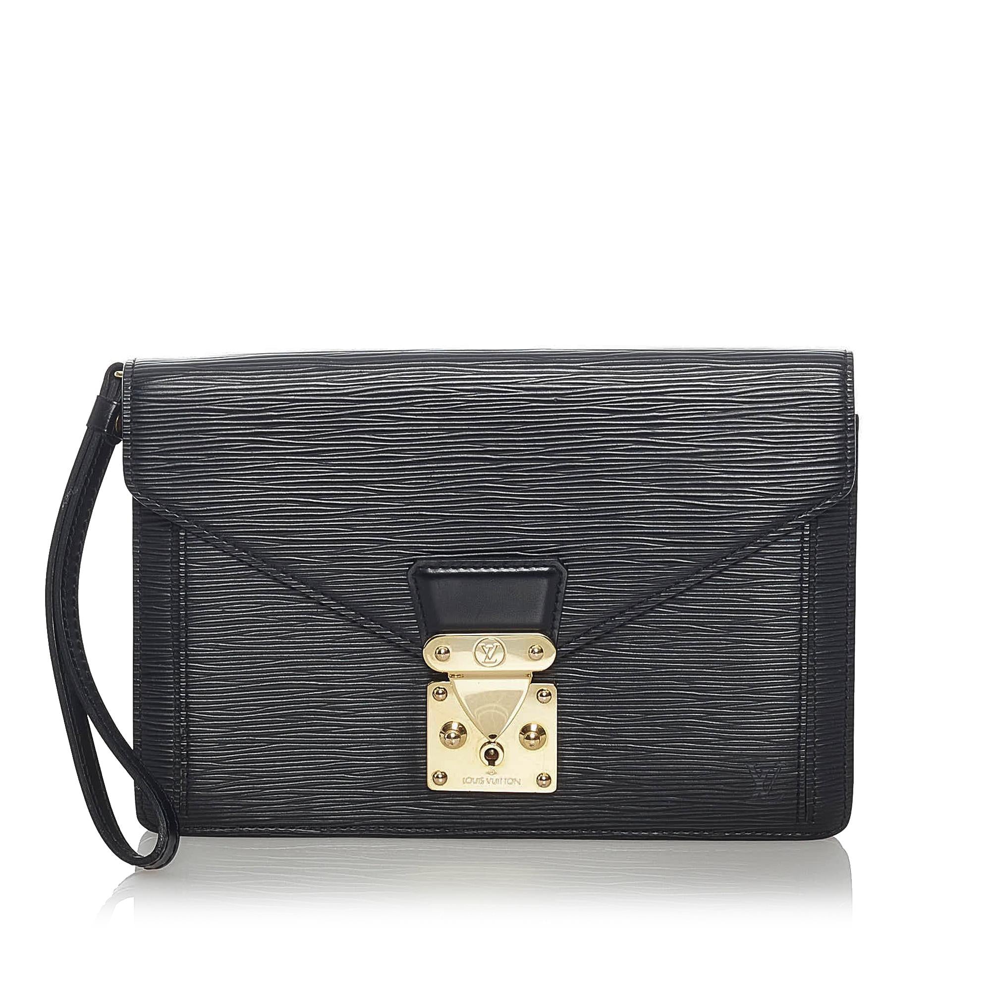 Louis Vuitton Epi Pochette Sellier Dragonne (SHG-32074)