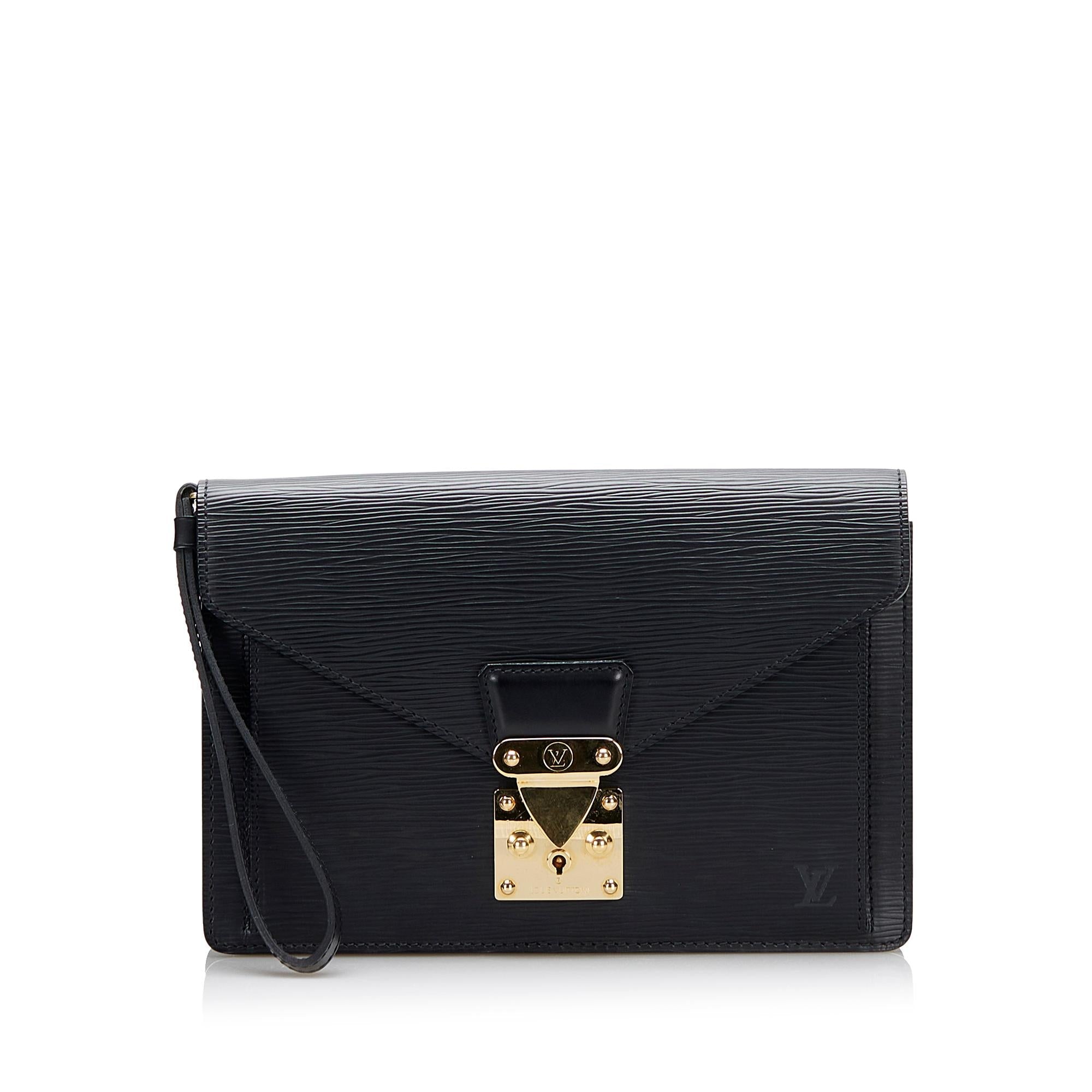 Louis Vuitton Epi Pochette Sellier Dragonne (SHG-7BXL7J)
