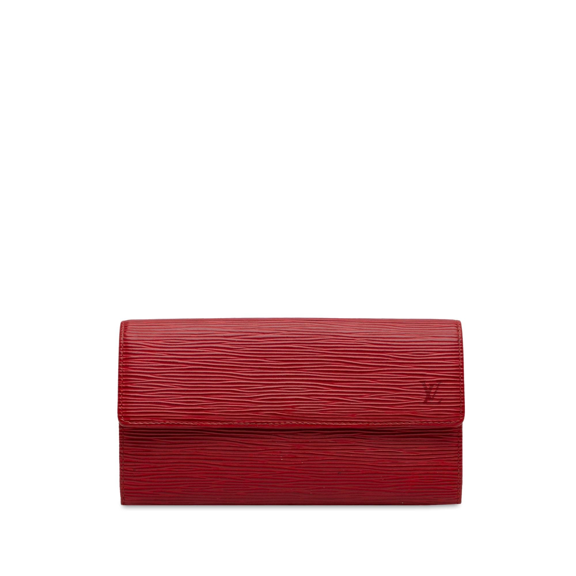 Louis Vuitton Epi Sarah Long Wallet (SHG-D7T6q7)
