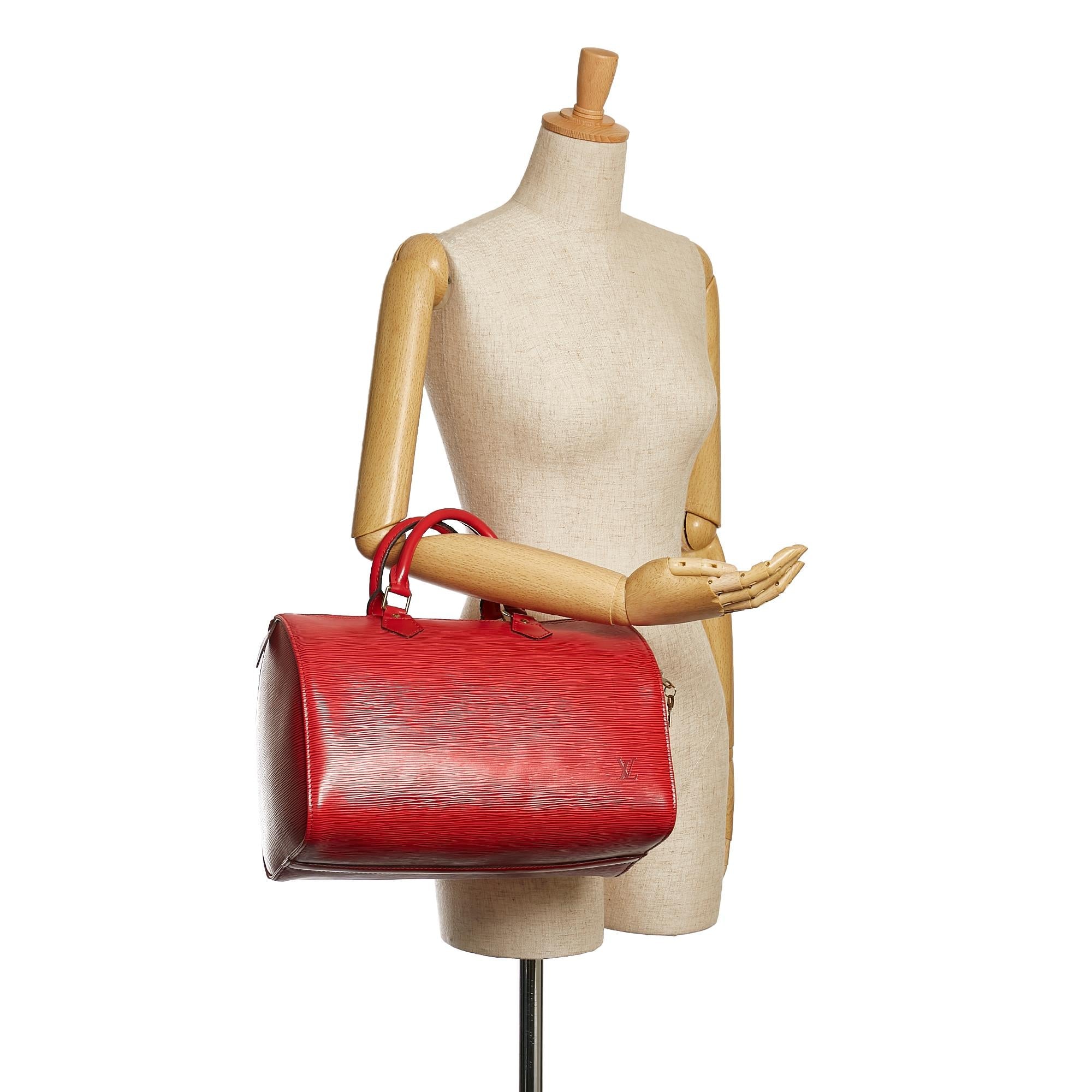 Louis Vuitton Epi Speedy 30 (SHG-36056)