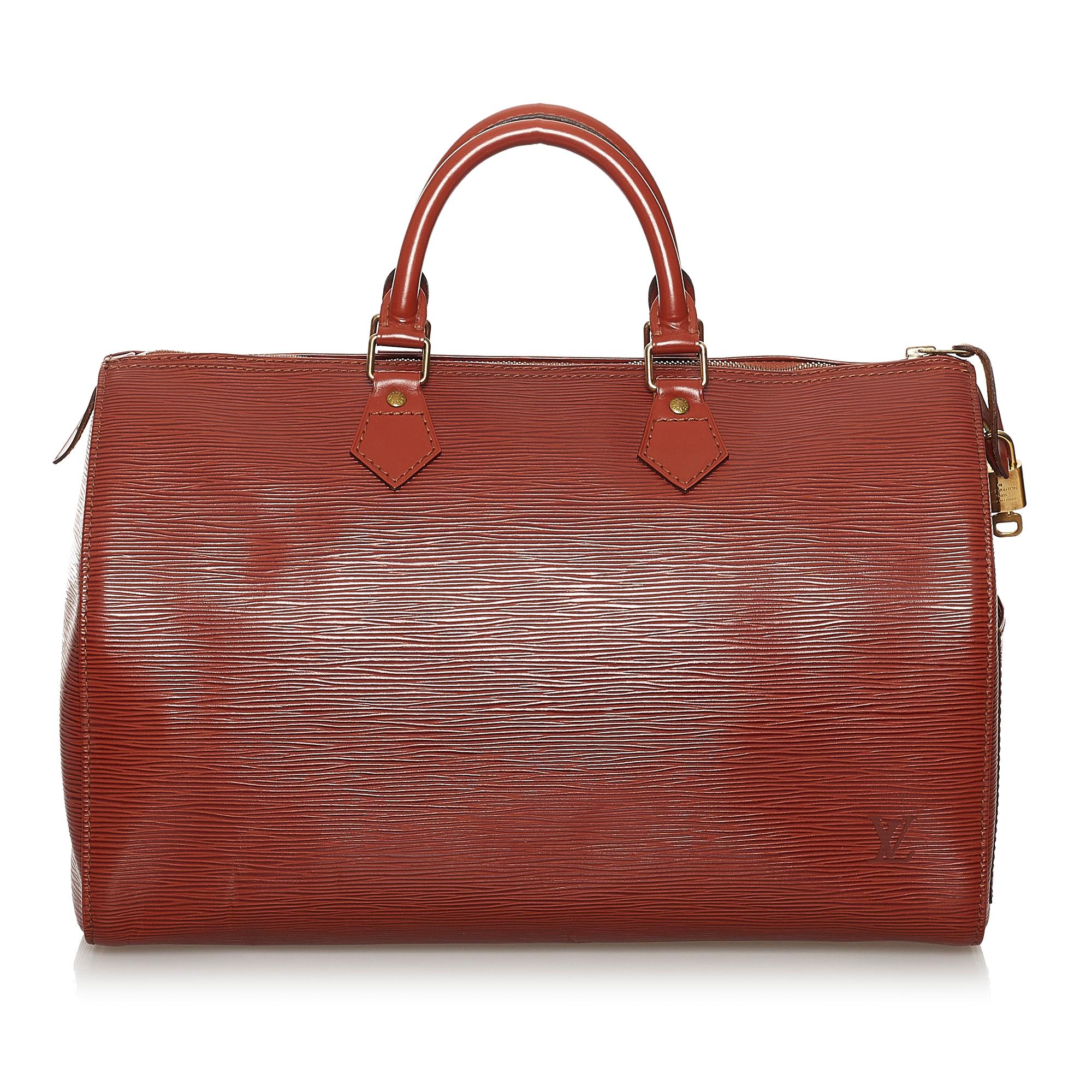 Louis Vuitton Epi Speedy 35 (SHG-30541)