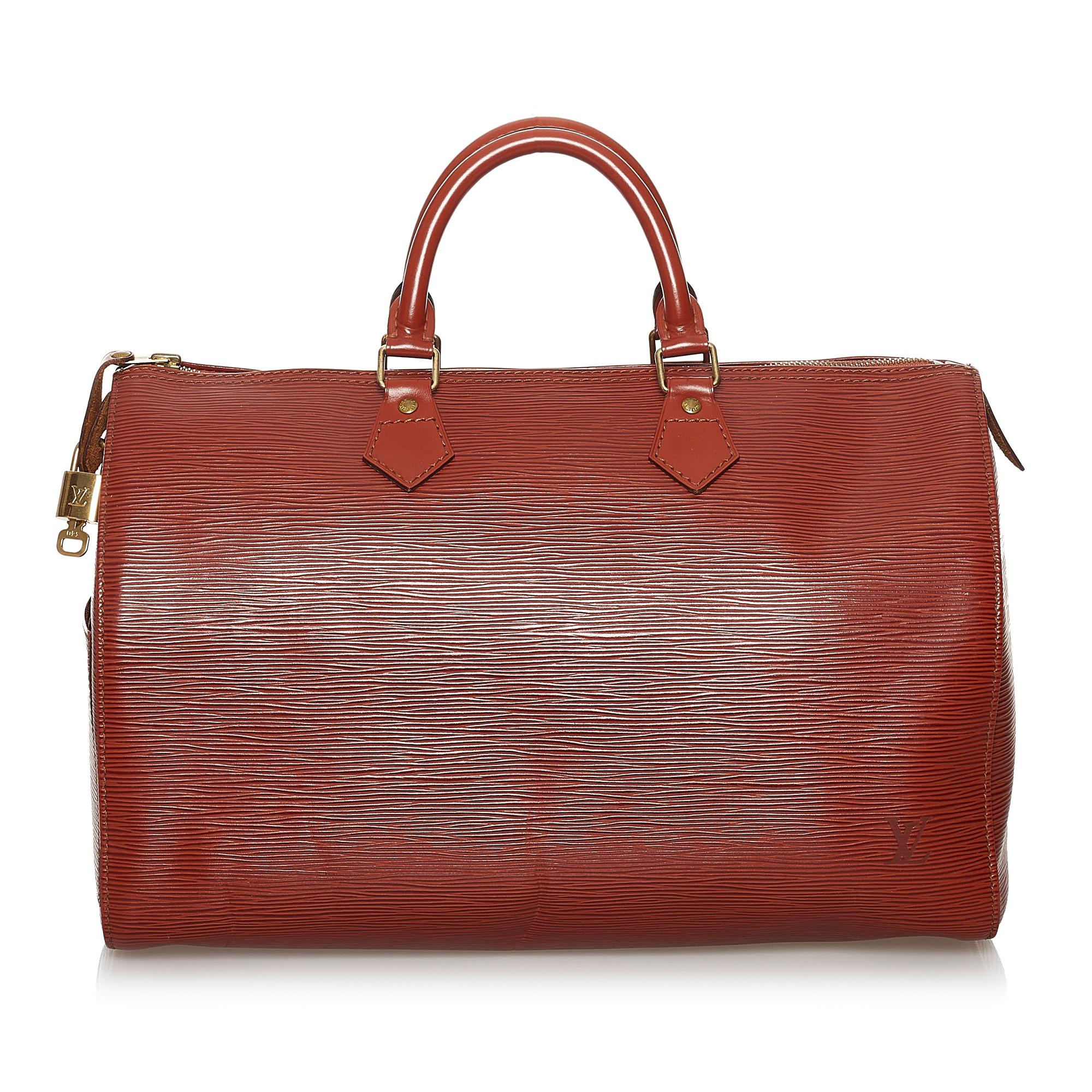 Louis Vuitton Epi Speedy 35 (SHG-30541)