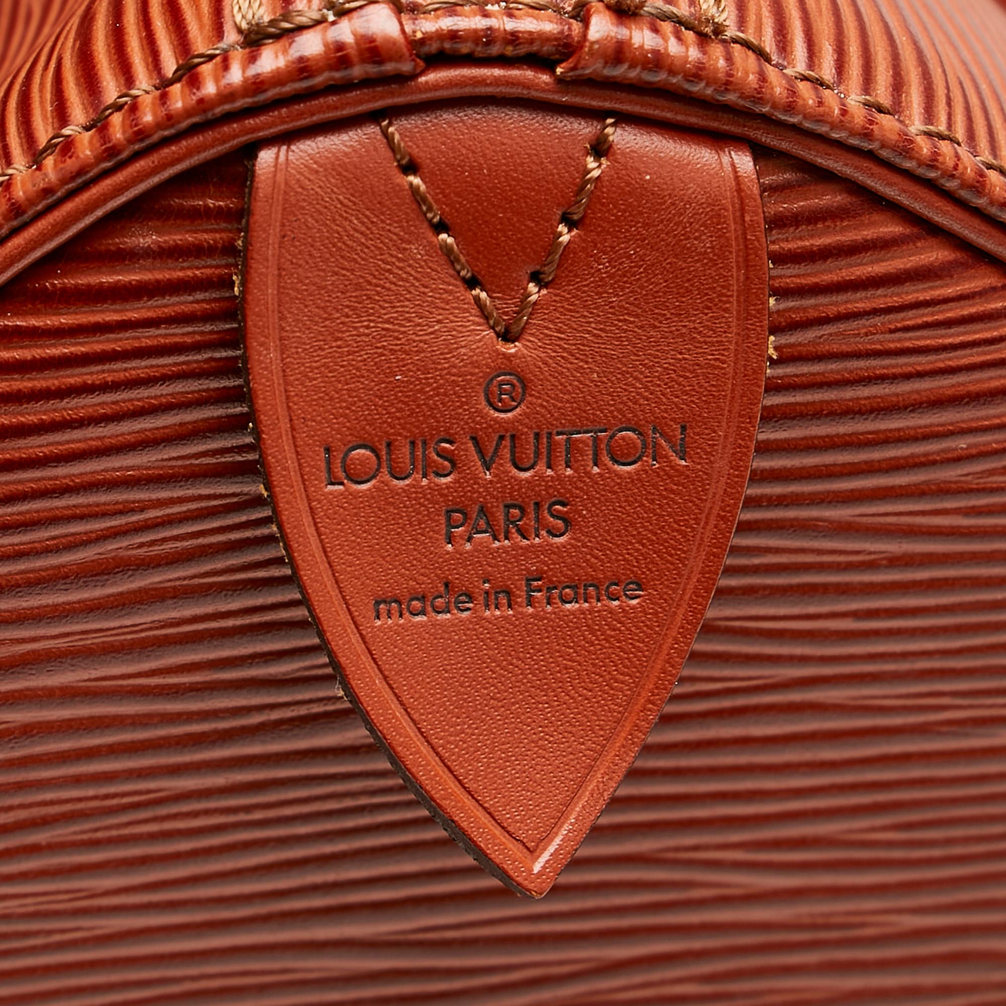 Louis Vuitton Epi Speedy 35 (SHG-30541)