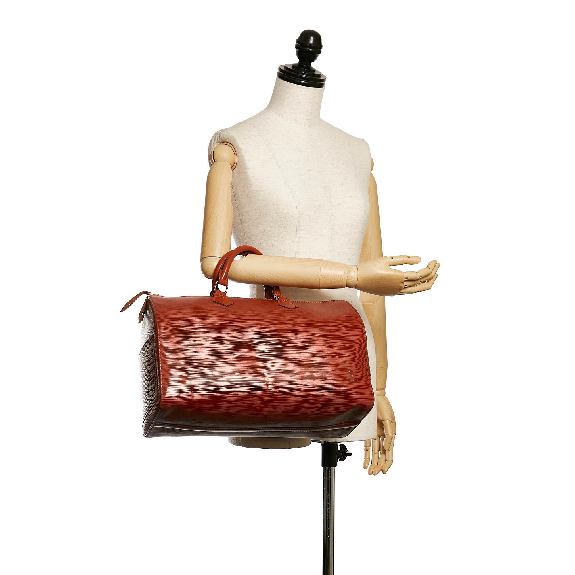 Louis Vuitton Epi Speedy 35 (SHG-30541)