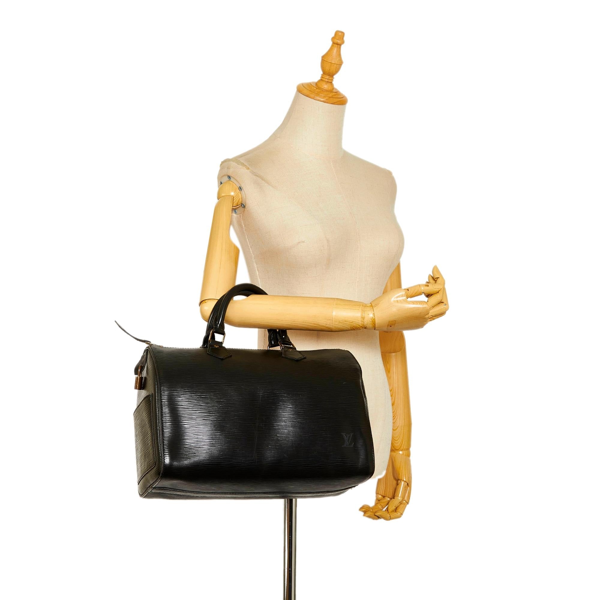 Louis Vuitton Epi Speedy 35 (SHG-34848)