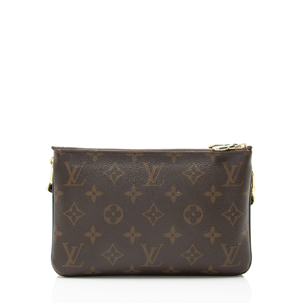 Louis Vuitton Giant Monogram Canvas Double Zip Pochette