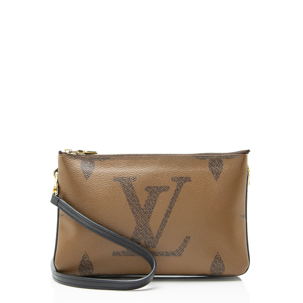 Louis Vuitton Giant Monogram Canvas Double Zip Pochette