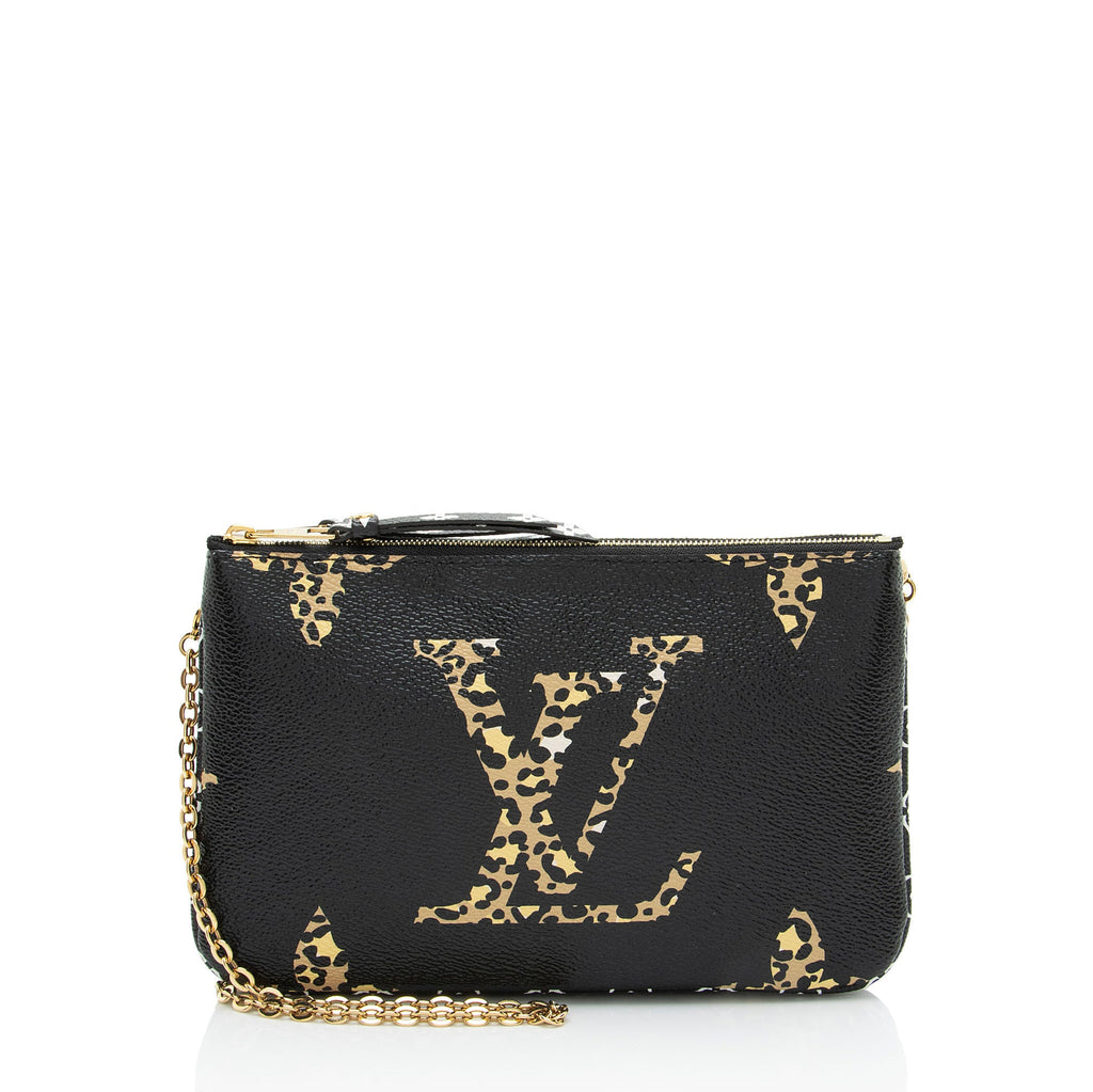 Louis Vuitton Giant Monogram Canvas Jungle Double Zip Pochette