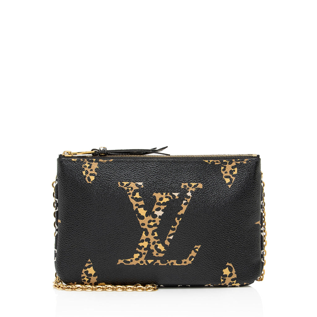 Louis Vuitton Giant Monogram Canvas Jungle Double Zip Pochette