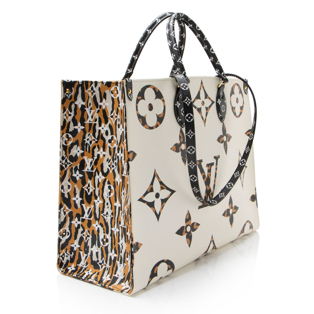Louis Vuitton Giant Monogram Canvas Jungle Onthego GM Tote