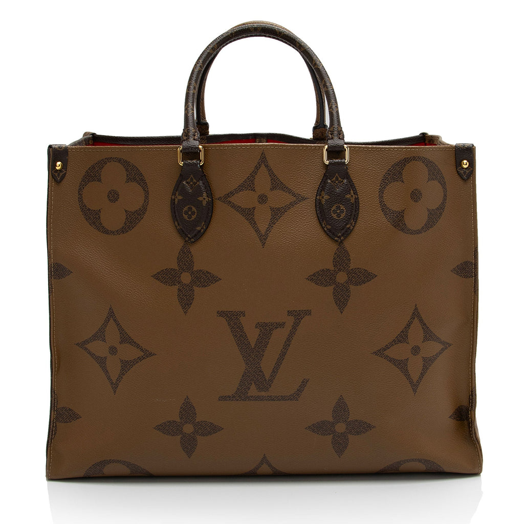 Louis Vuitton Giant Monogram Canvas Onthego GM Tote (SHF-8lUZpc)