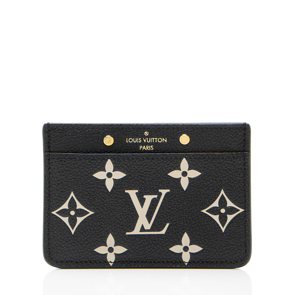 Louis Vuitton Giant Monogram Empreinte Bicolor Card Holder